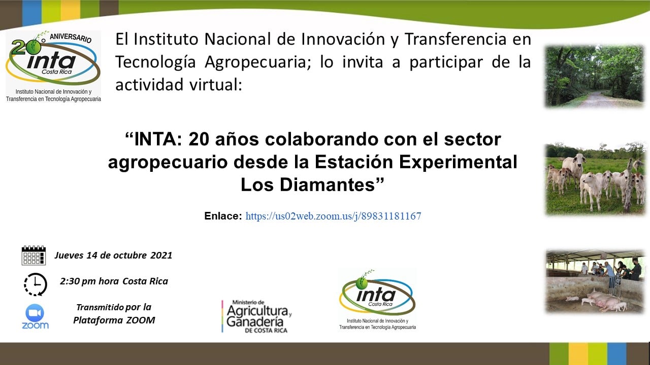 INTA Costa Rica - El INTA le invita a participar de la... | Facebook