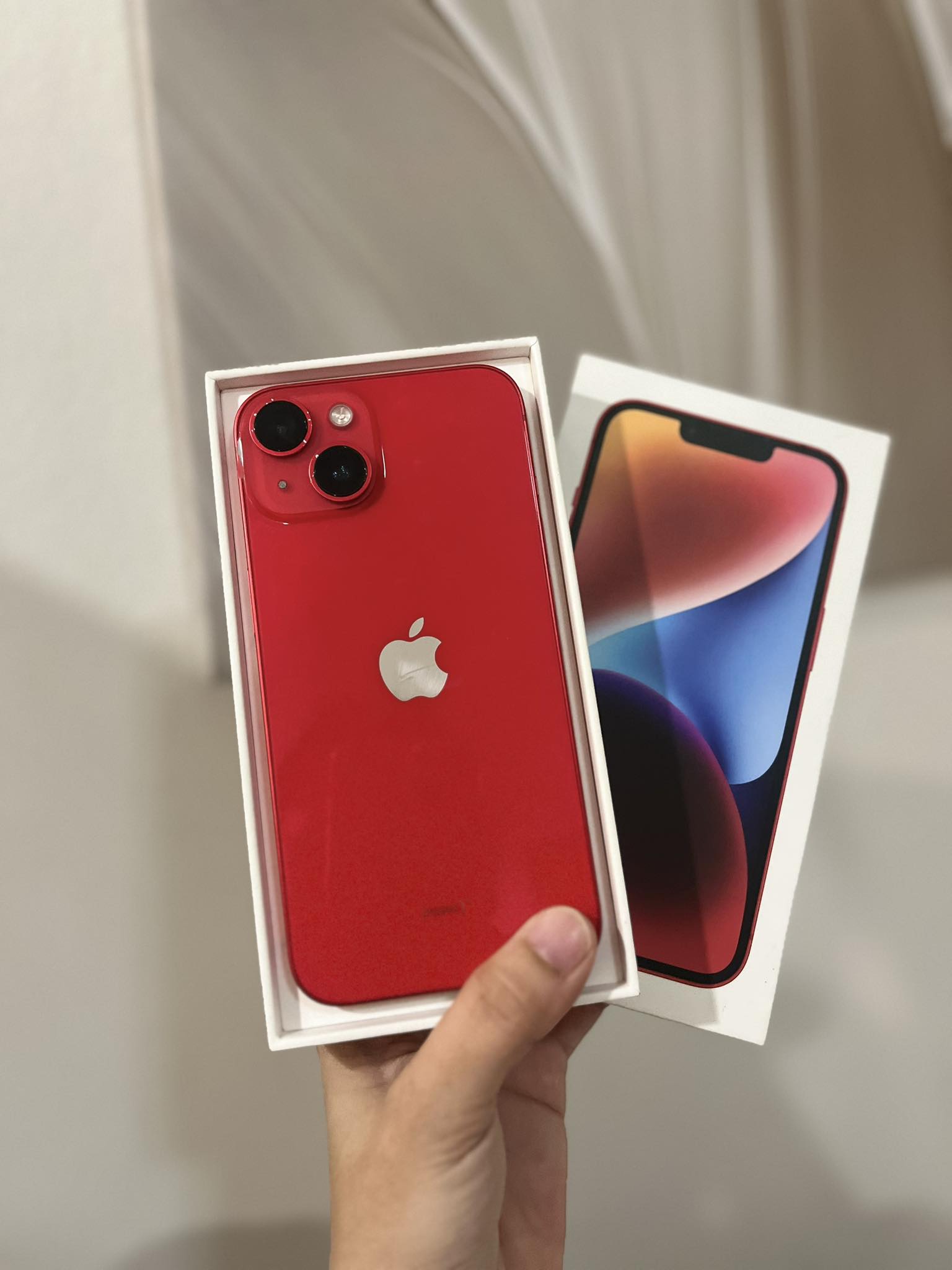 IPHONE 14 ( Product Red) ✓ 128GB ✓updated IOS 26.5 ✓good face 