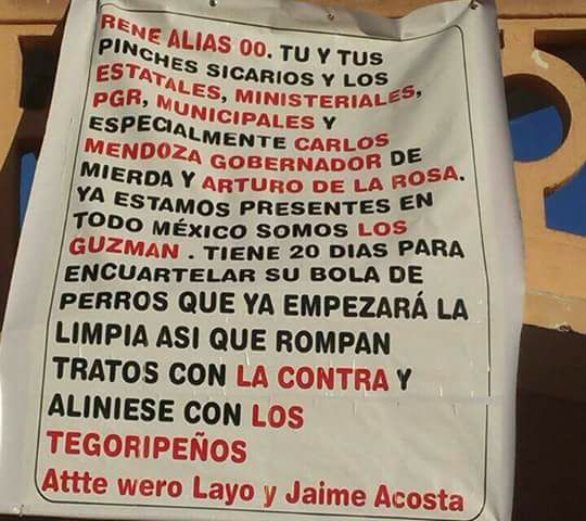 AMENAZAN EN NARCO-MANTA A CAPOS Y... - Revista Expresion