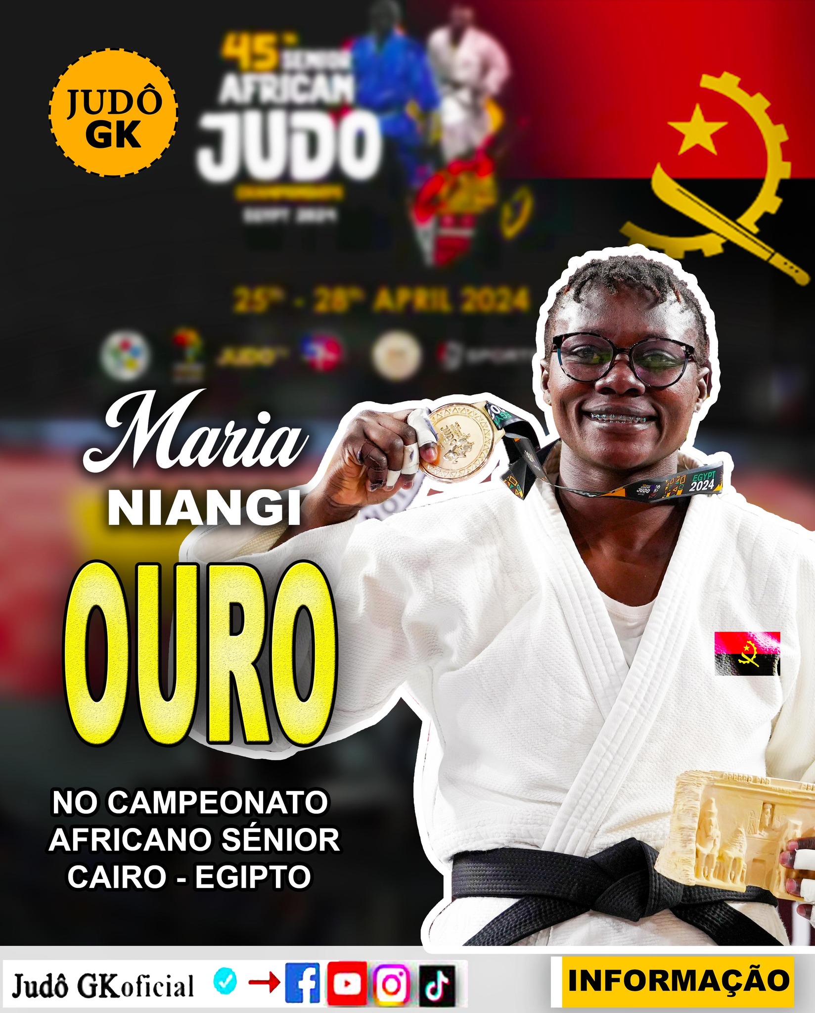 Judô - INFORMAÇÃO ℹ️ Maria Niangi garante presença nos Jogos Olímpicos ...