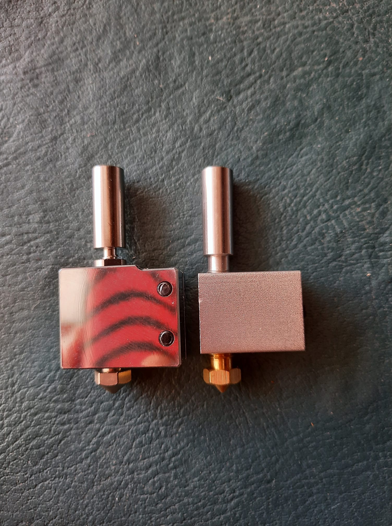 Super Print PT100 Volcano Heatblock 2PCS - Bloc Chauffant Cuivre + Chaussettes Silicone - Imprimante 3D