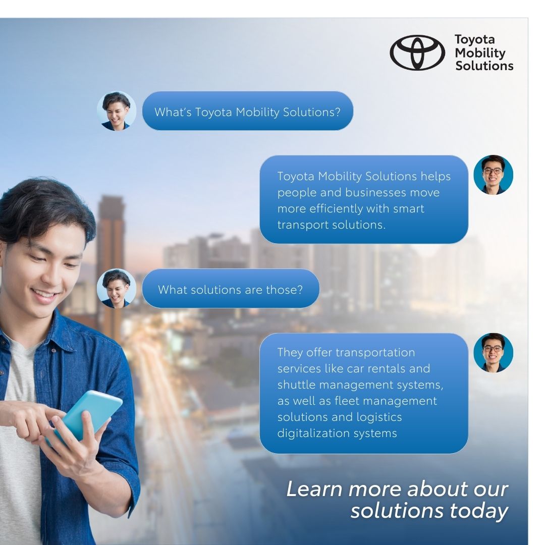 Toyota Mobility Solutions Philippines - Curious about Toyota Mobility ...