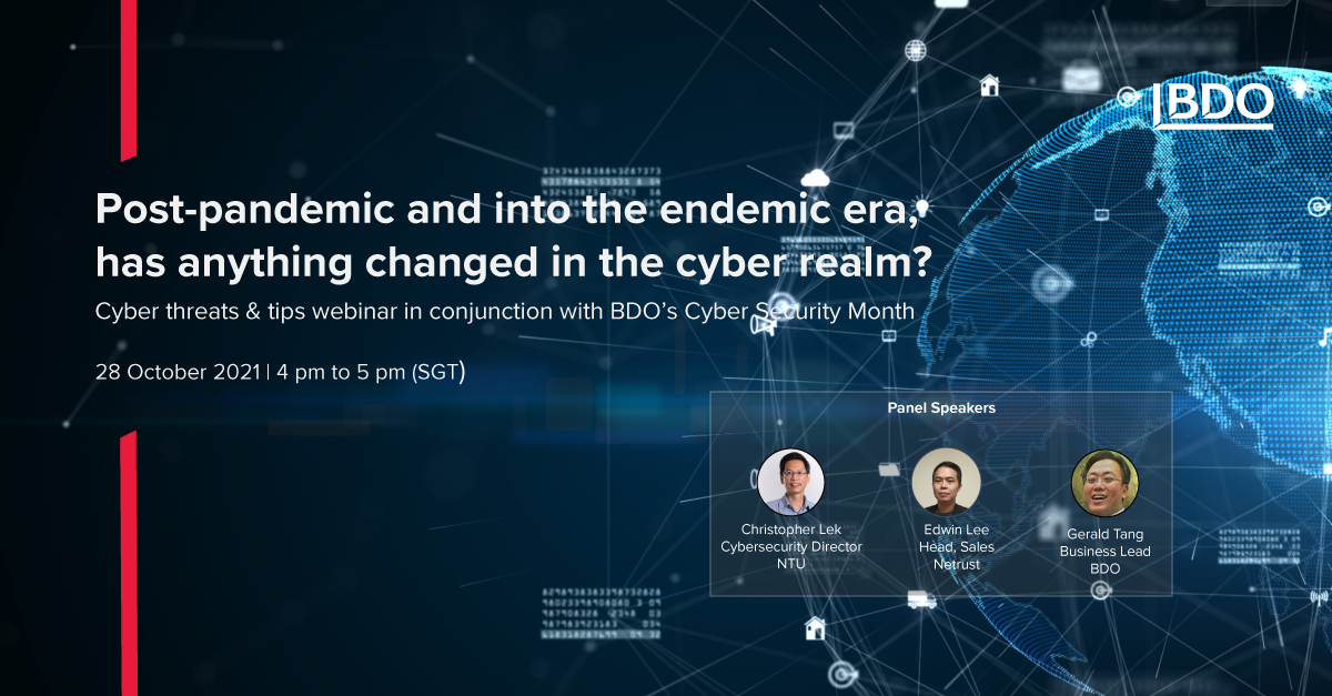 BDO Singapore - "Post-pandemic and into the endemic era,...