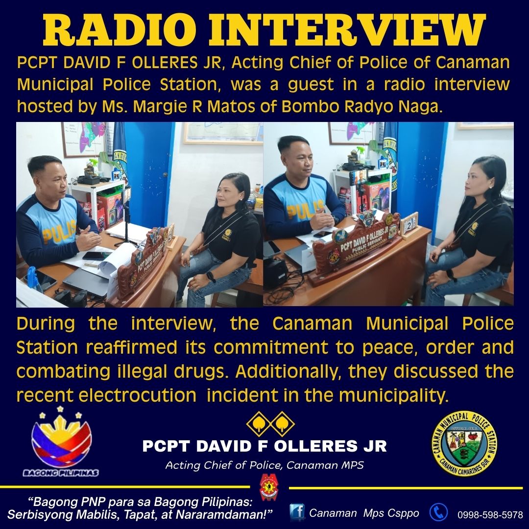 PCPT DAVID F OLLERES JR, Acting Chief... - Canaman Mps Csppo | Facebook