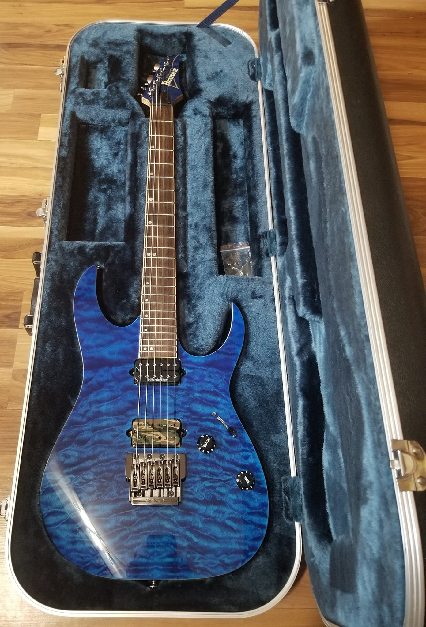 2012 RG921QMF in Cobalt Blue Surge. An amazing guitar