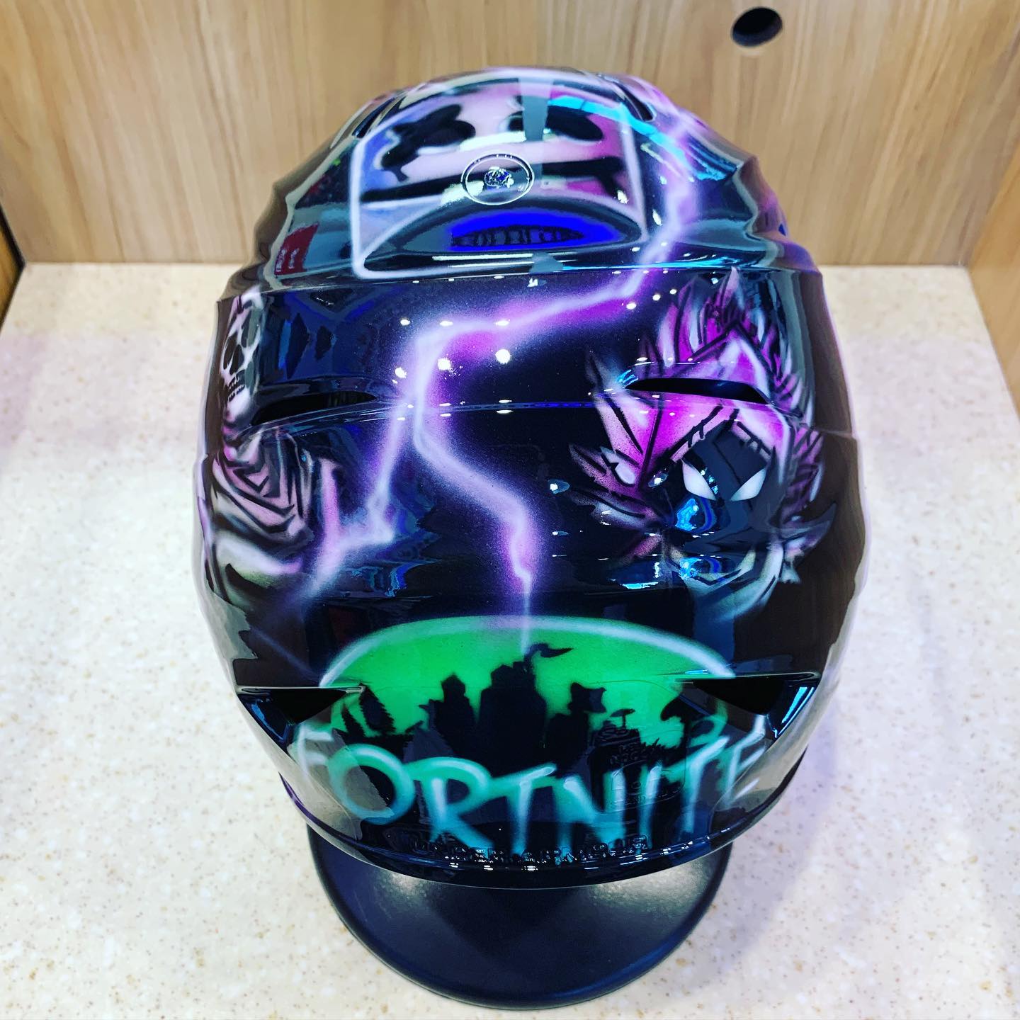 fortnite motorcycle helmet Knight Latex Mask not painted Custom Fortnite Helmet #airbrush #fornite
