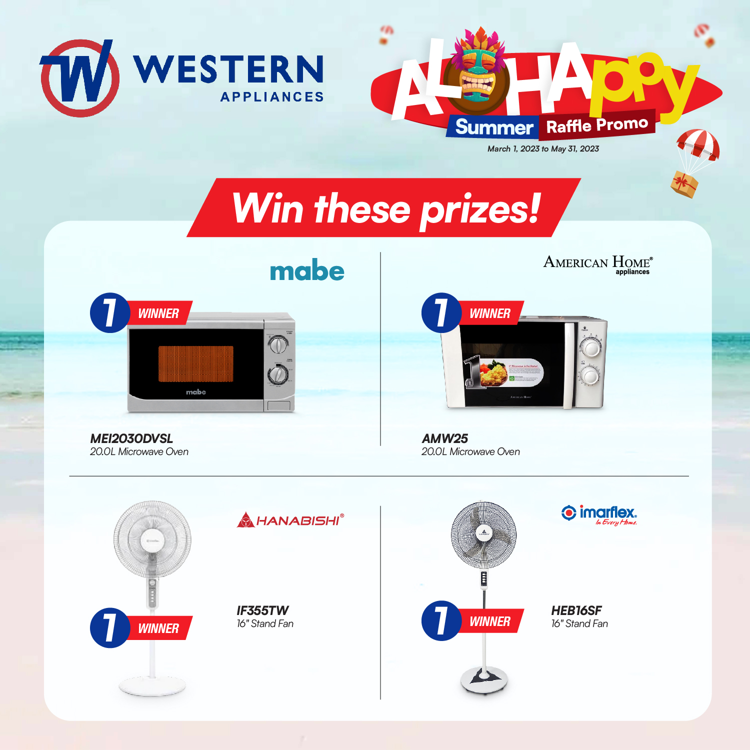 Western - Join our Alohappy Summer Raffle promo from March 1 to May 31 ...