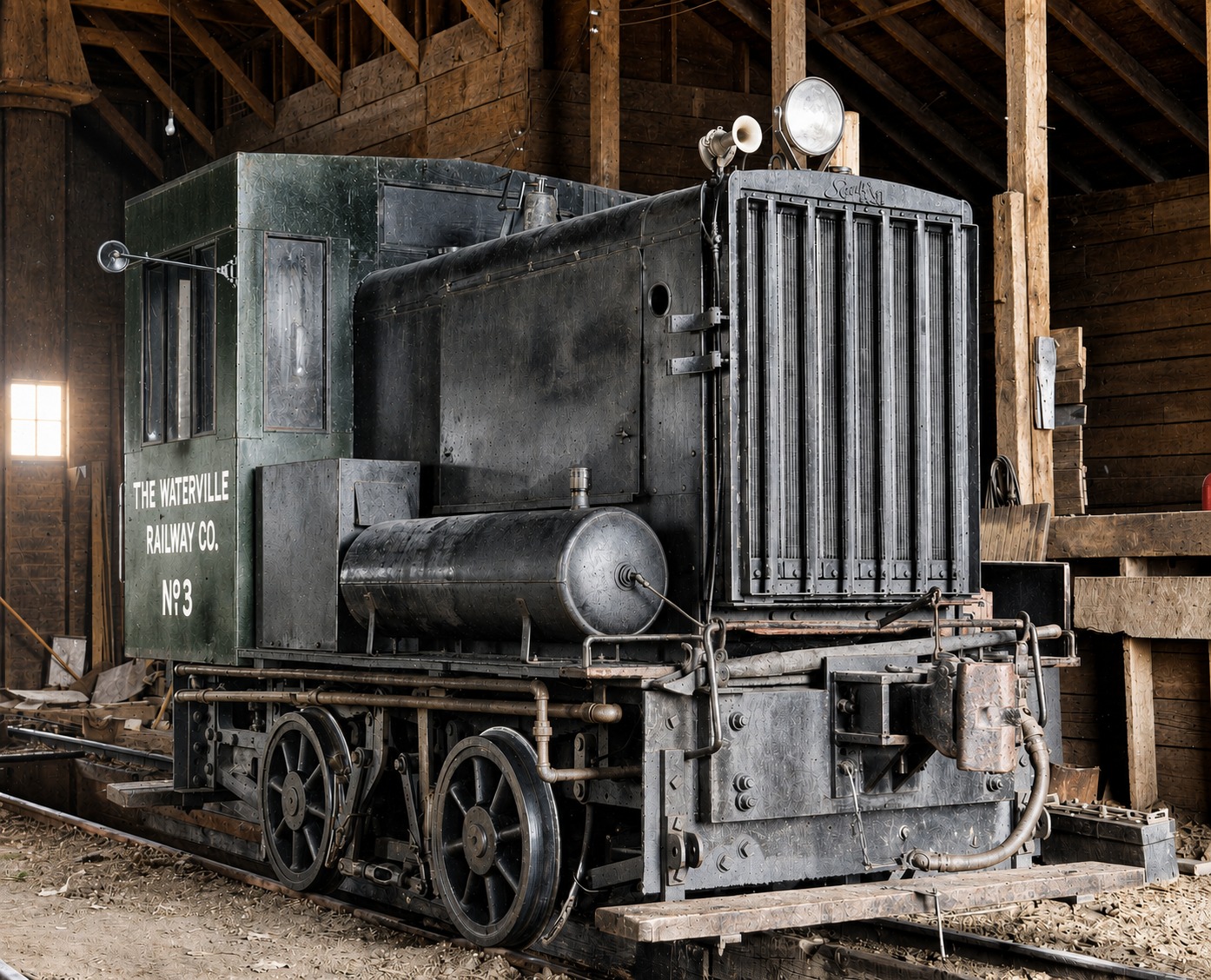 Western Logging Co 2-6-2T sidelined at Valsetz, OR in 1958, Ben