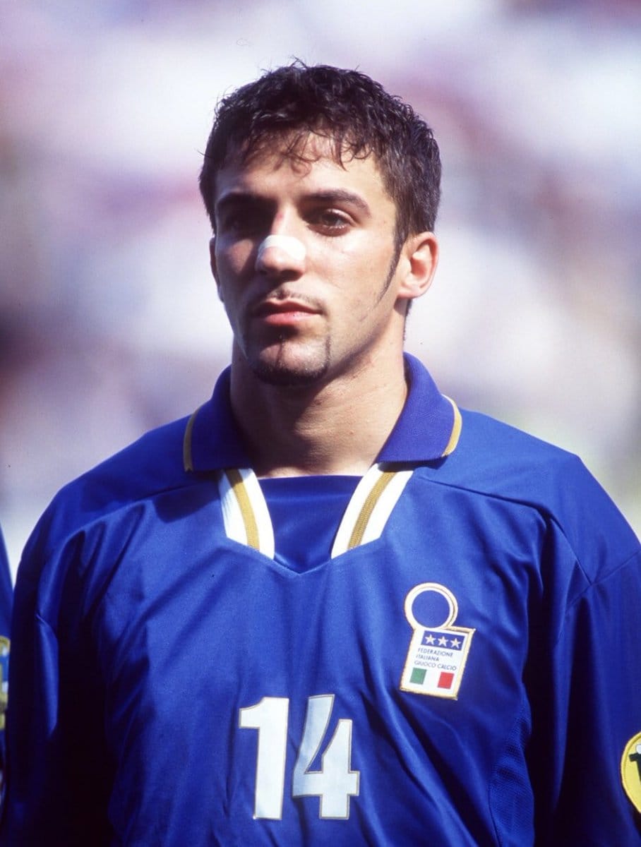 Del Piero for Italy at Euro 96