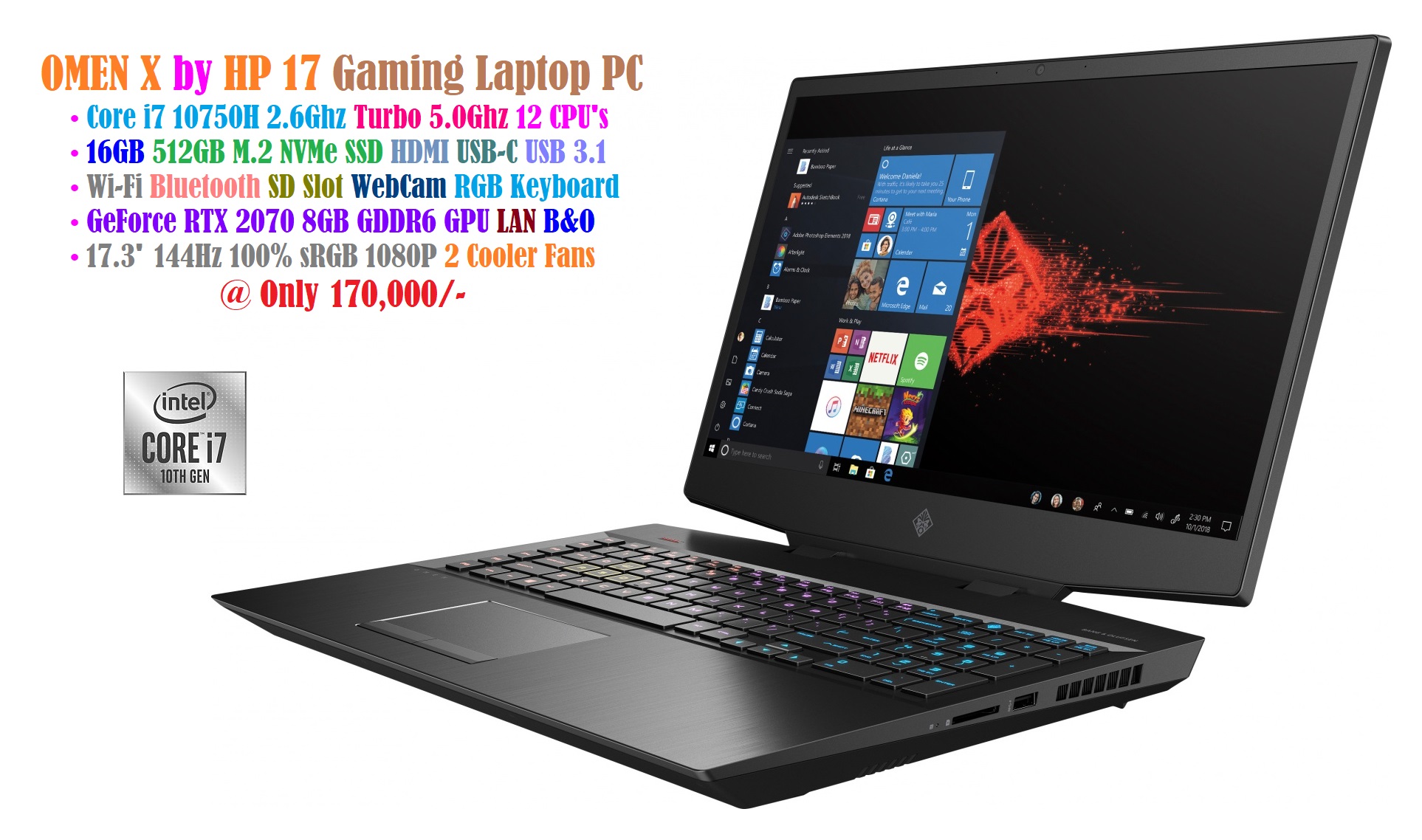 HP OMEN 15 DH0XXX* Desktop-grade power in a portable laptop with