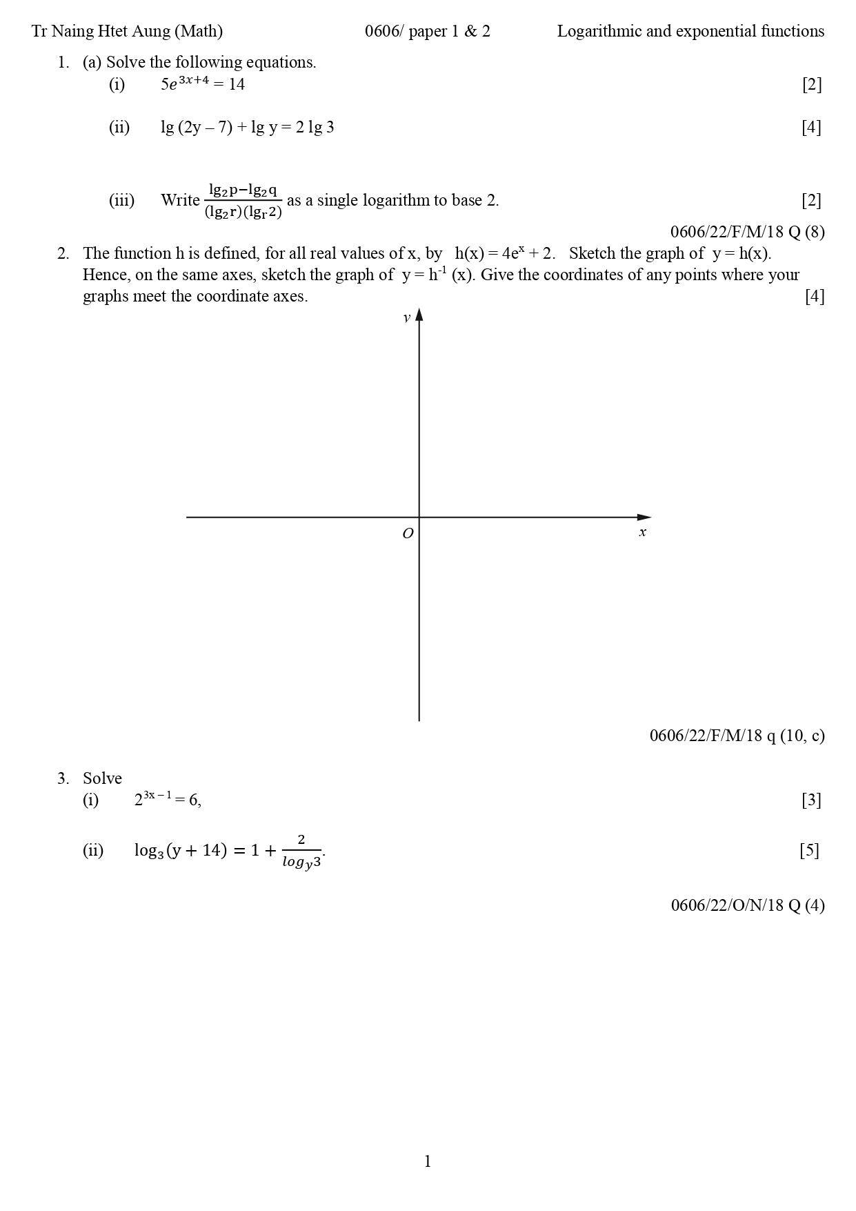 Your Math Buddy - IGCSE O level A Maths - 0606 topical...