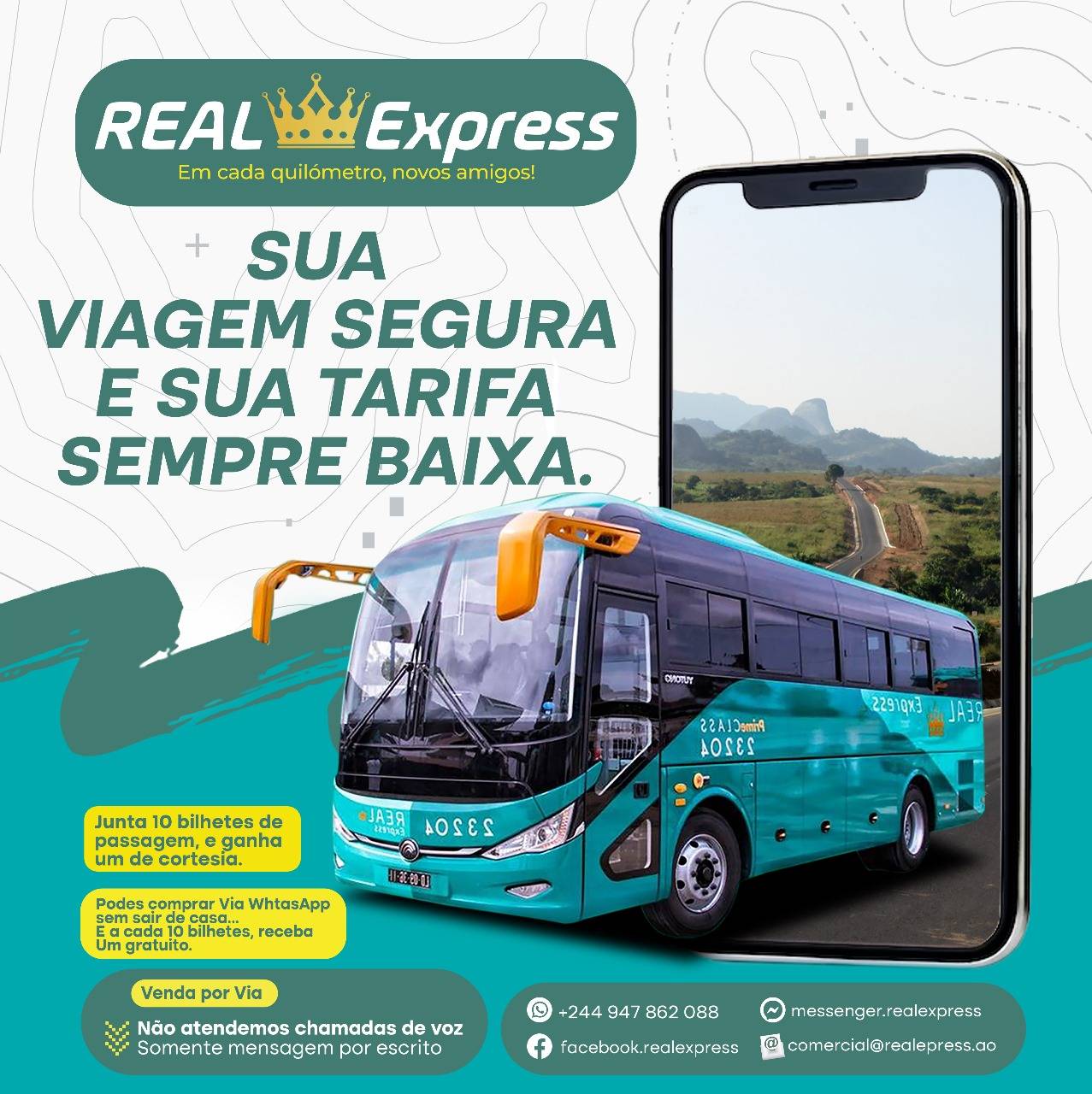 Real - As melhores tarifas do Mercado de Transporte Angola, você só ...