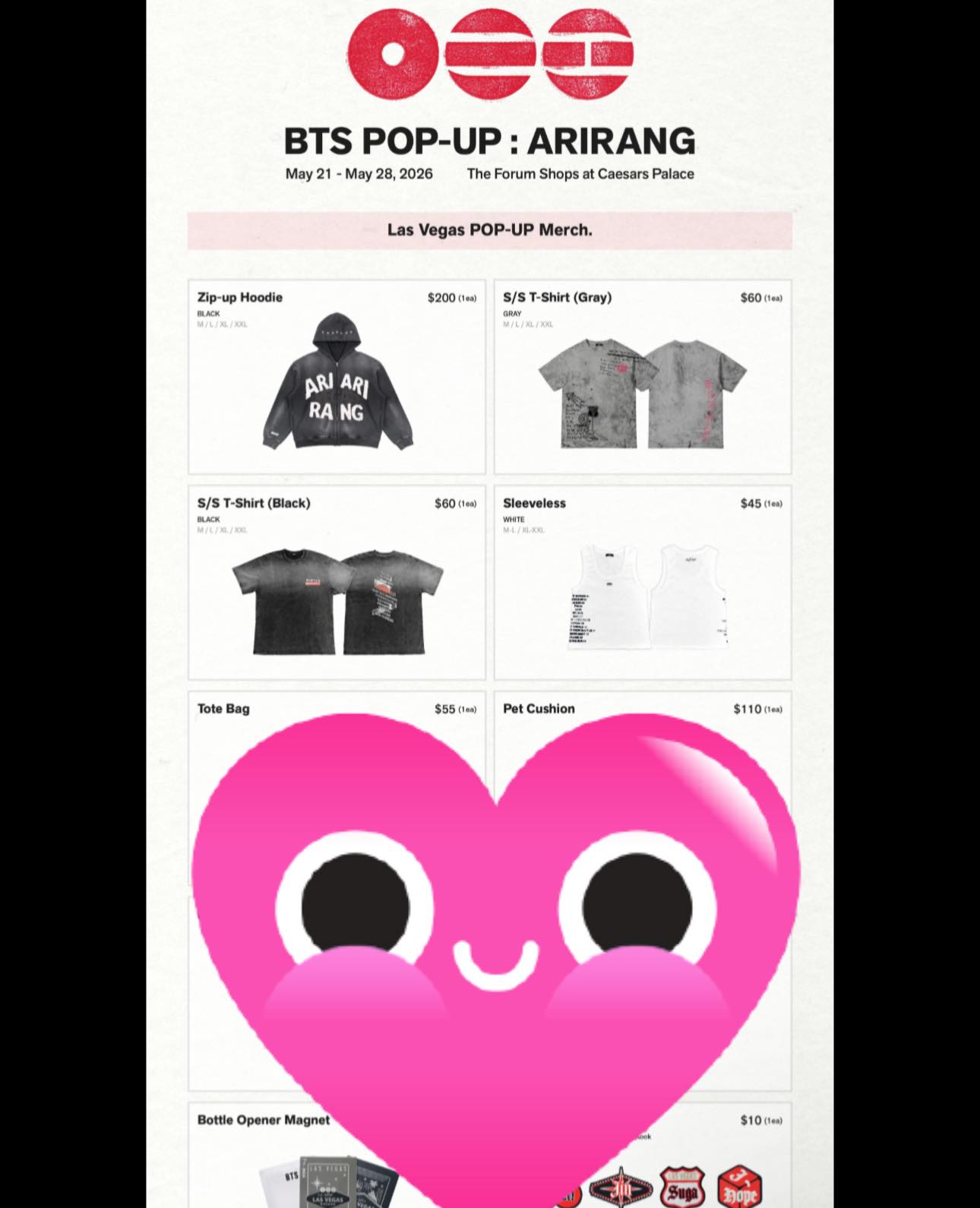 BTS Arirang Pop-Up New York: Seeking Embroidery Pin Badges for