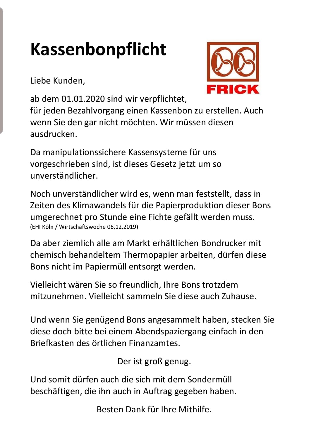 Kassenbon Pflicht So Clever Reagiert Eine Backerei Darauf