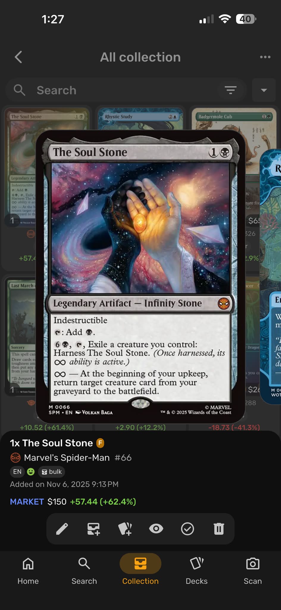 Squandered Resources Magic card value increases