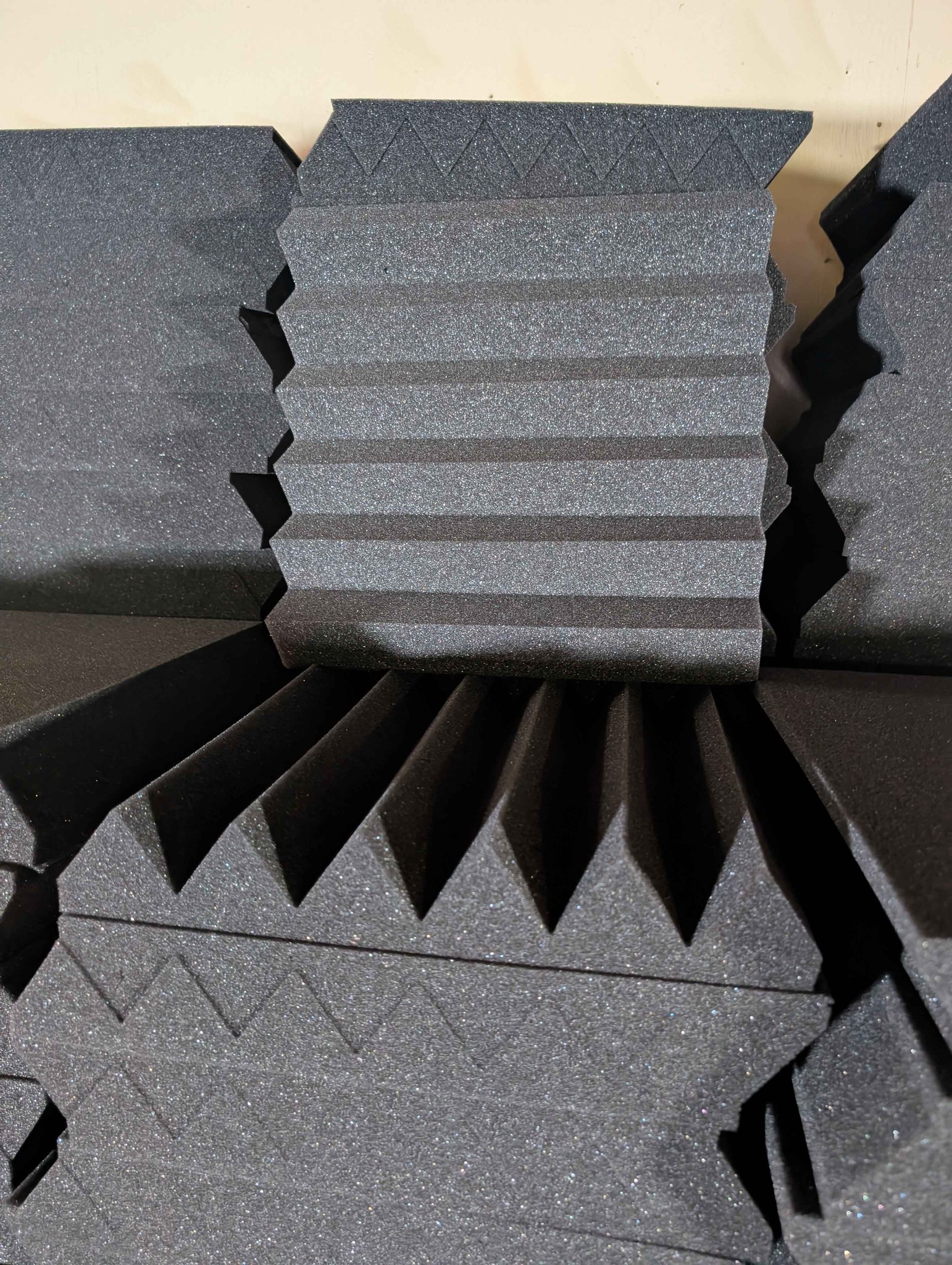 50 Pack 12x12x2" Charcoal Wedge Acoustic Foam Panels – Studio ...