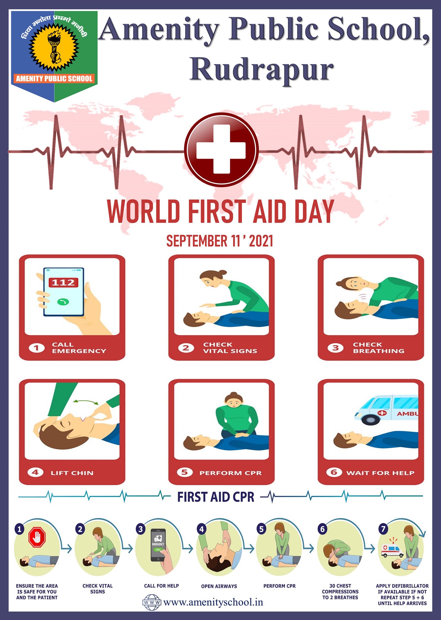 World First Aid Day is celebrated... - Amenity Public School | Facebook