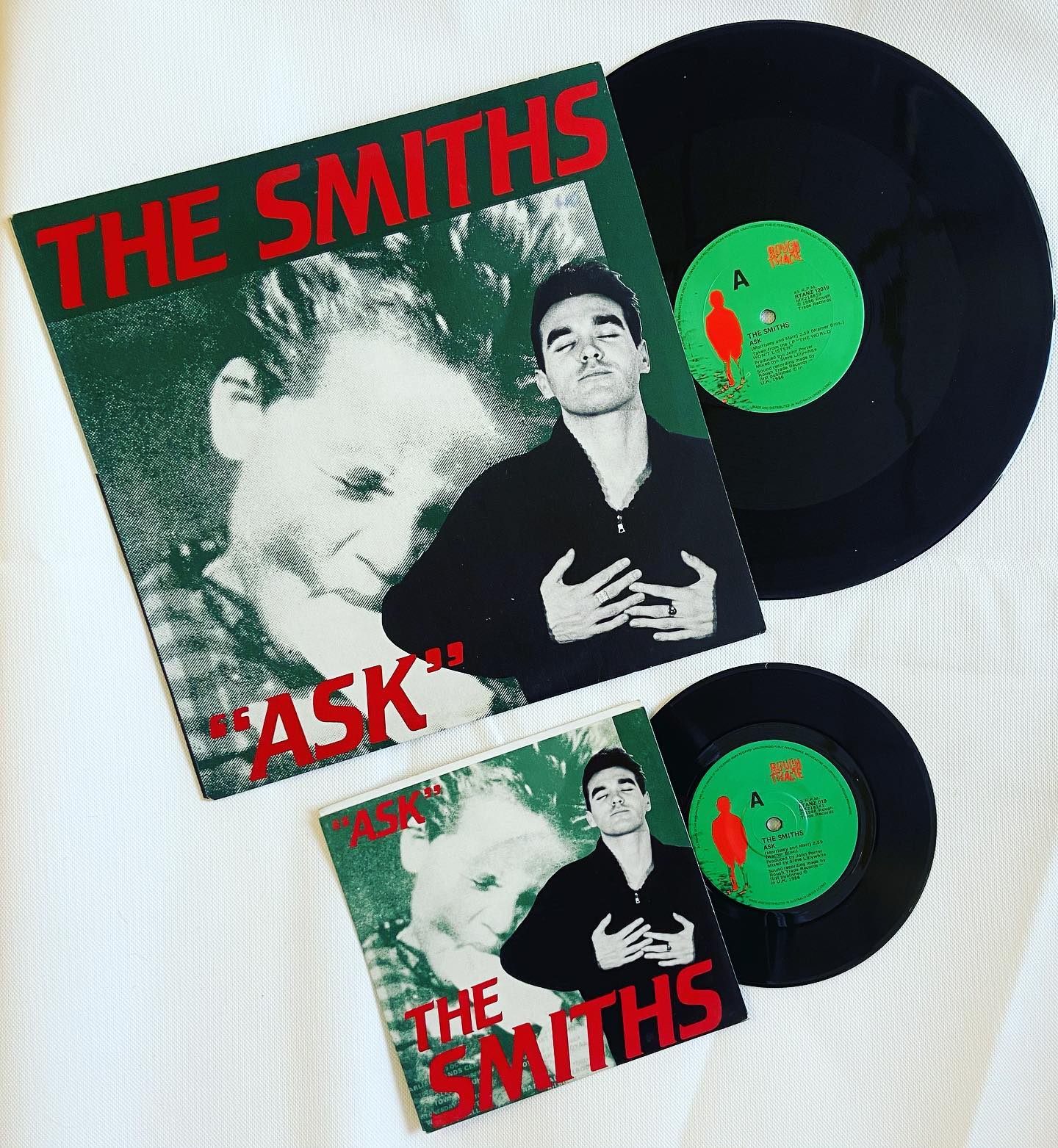 NEW IN: 💛🩵🖤 The Smiths - Ask 🇩🇪 German Black Vinyl 12” Maxi