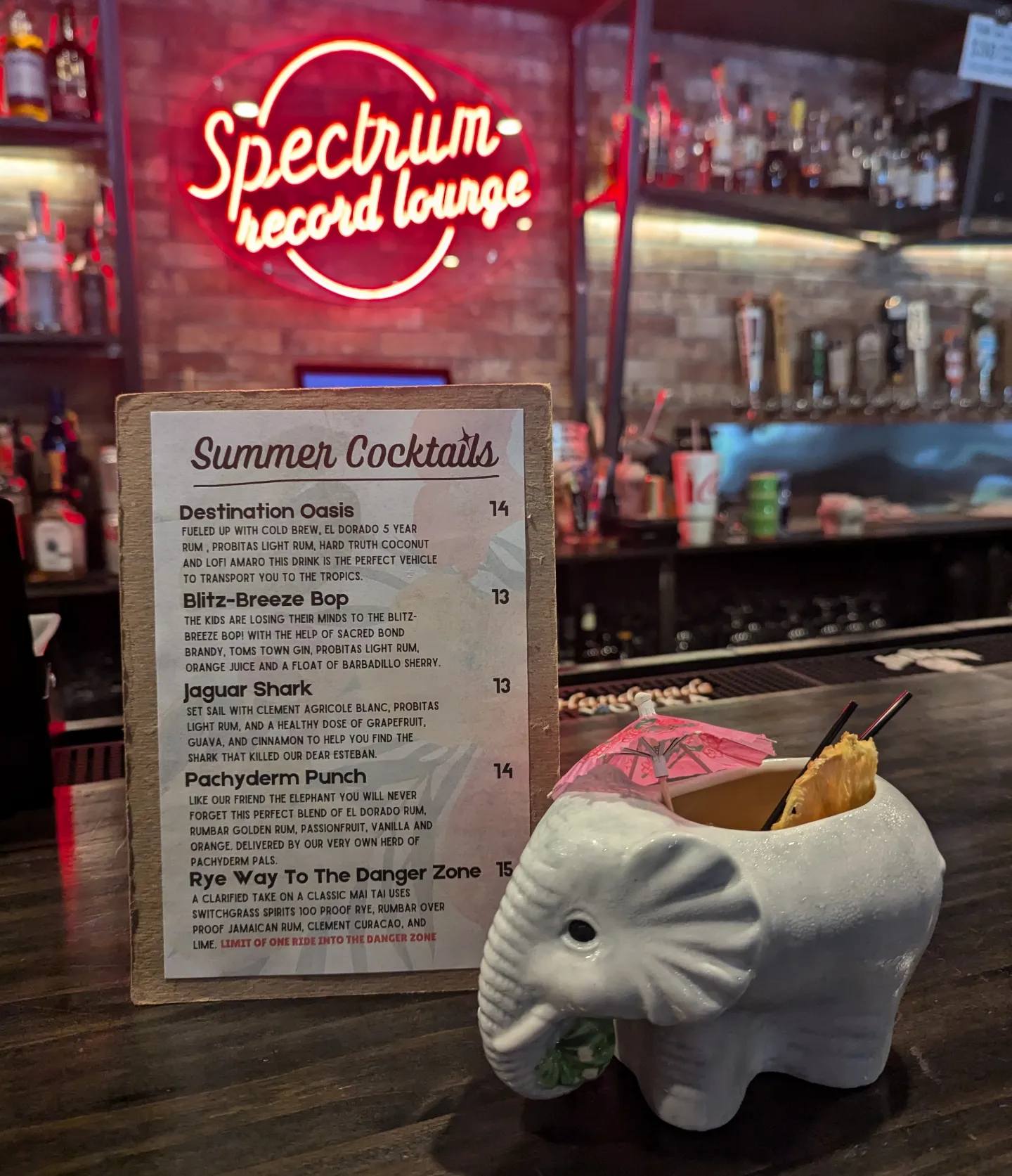 🚨🚨New Summer Cocktail Menu... - Spectrum Record Lounge