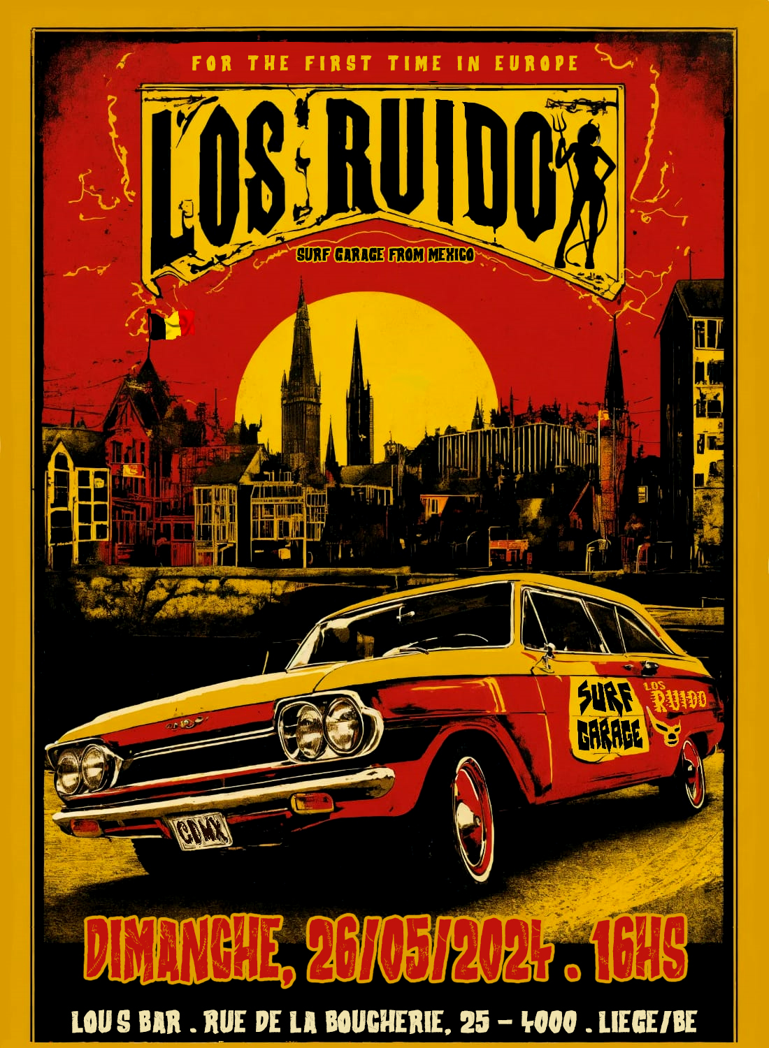 LOS RUIDO (Garage/Surf - Mexico) - Live in Liége/BE