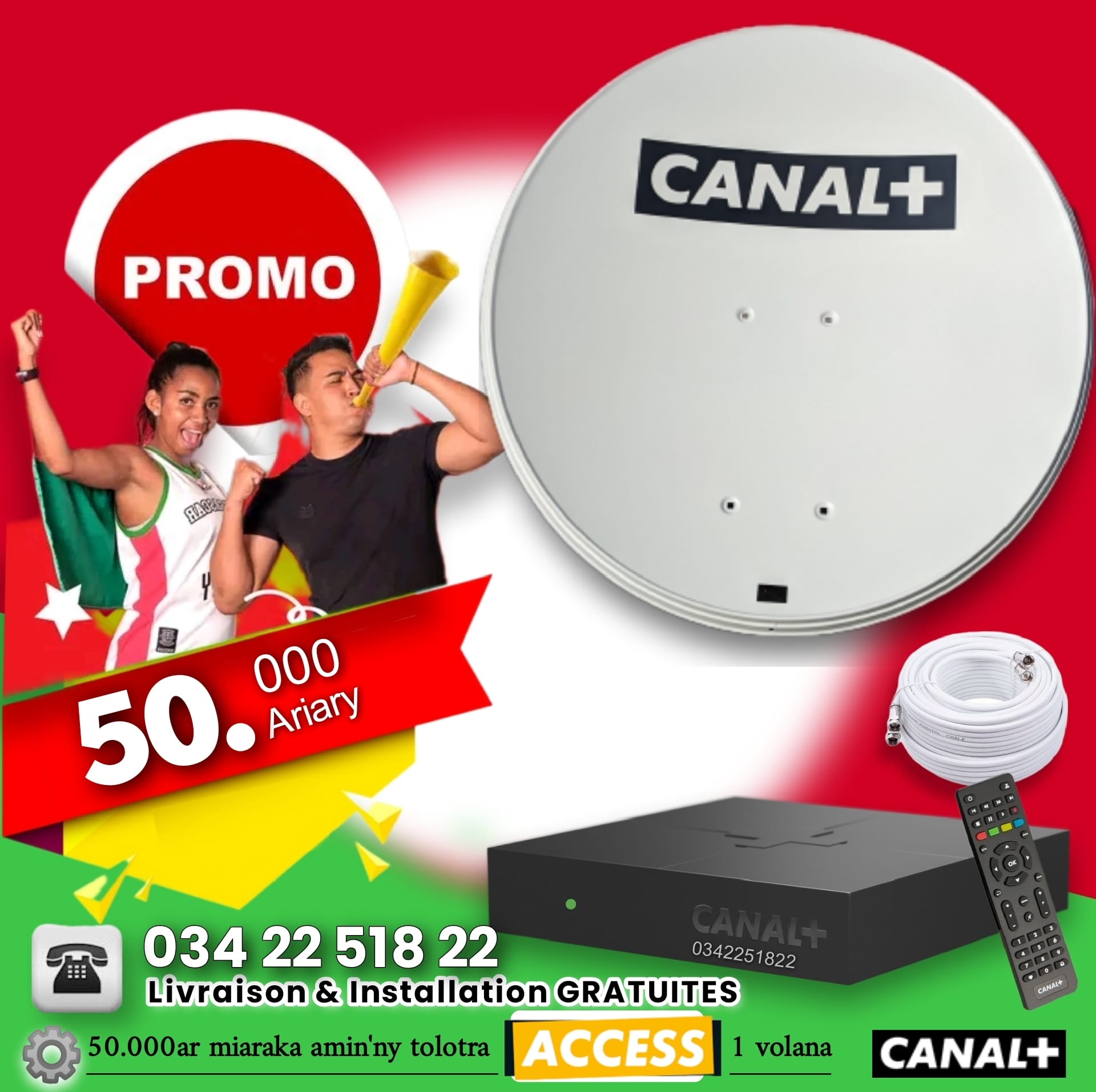 CANAL PLUS Distributeur MG - 📢 PROMOTION CANAL+ 👉 50.000ar monja dia ...