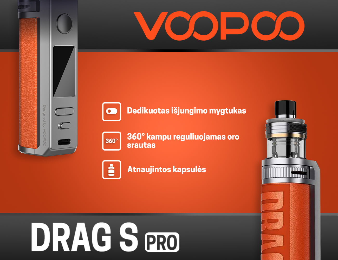 Sėkmingiausių VooPoo... - Ecodumas Elektroninės Cigaretės