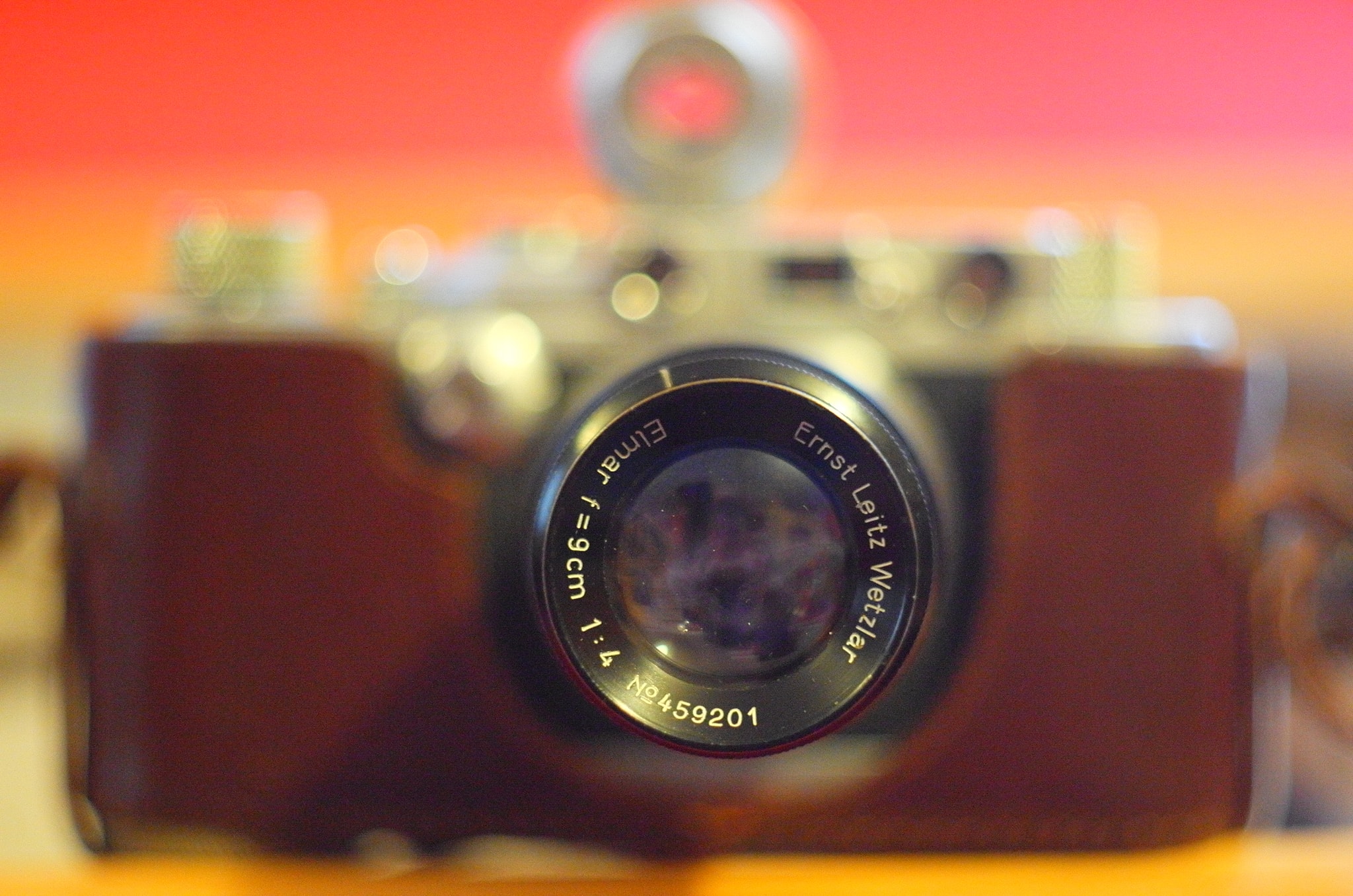 Testing Elmar 90mm f4 lens on Leica III