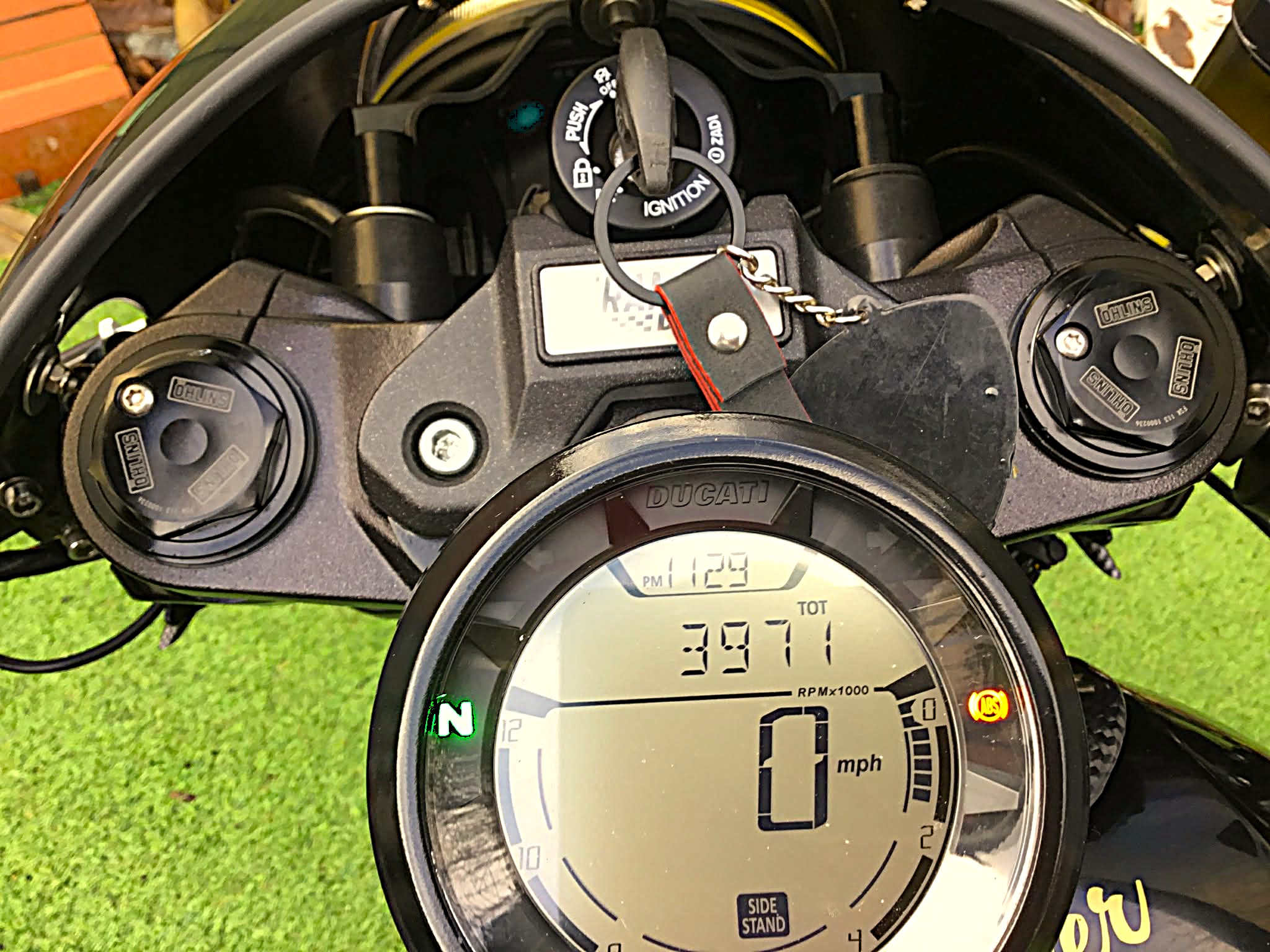 Little bit of ohlins front and back hoping to ride one day eventually