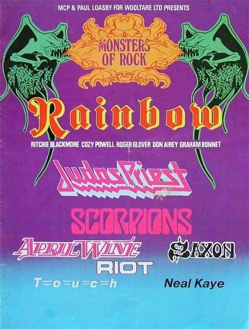 Rainbow headlines Monsters of Rock 1980