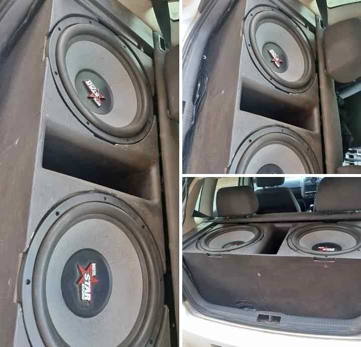 2x15inch dvc subs plus custom1 performance box Grey cones - Subwoofers ...