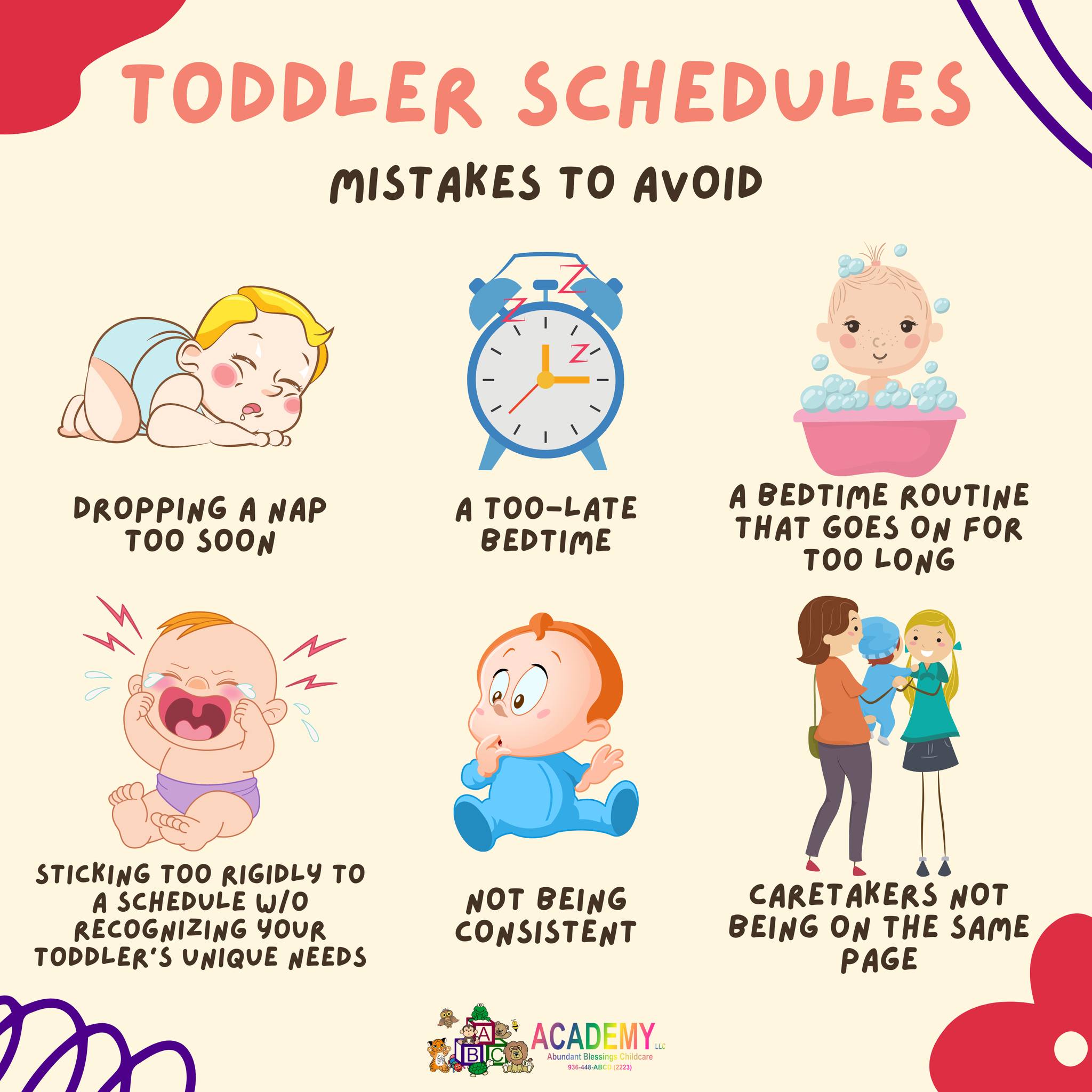 A toddler's daily routine is vital... - ABC Academy, LLC