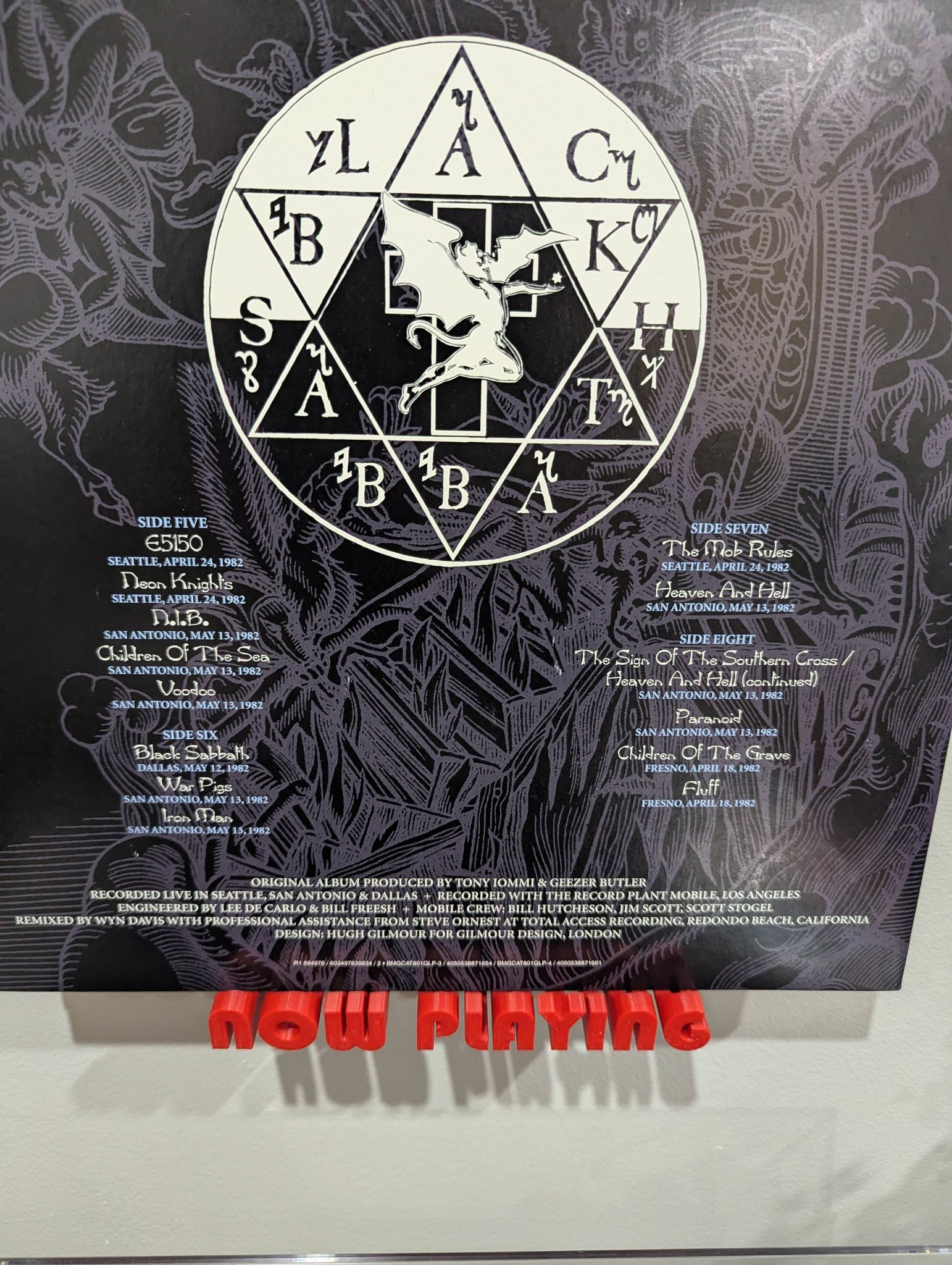 Black Sabbath Live Evil 40th anniversary remix on double vinyl