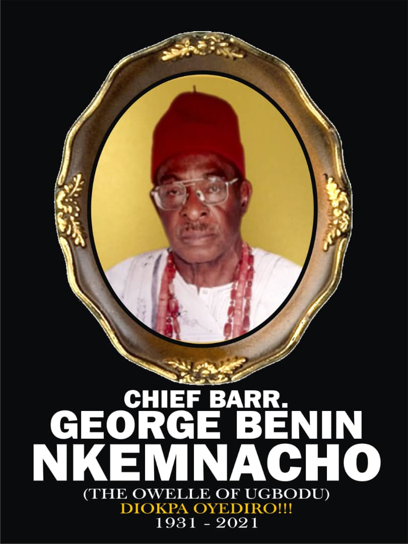 NKEMNACHO. Profile: Barrister Chief George Benin Iloba Nkemnacho was ...