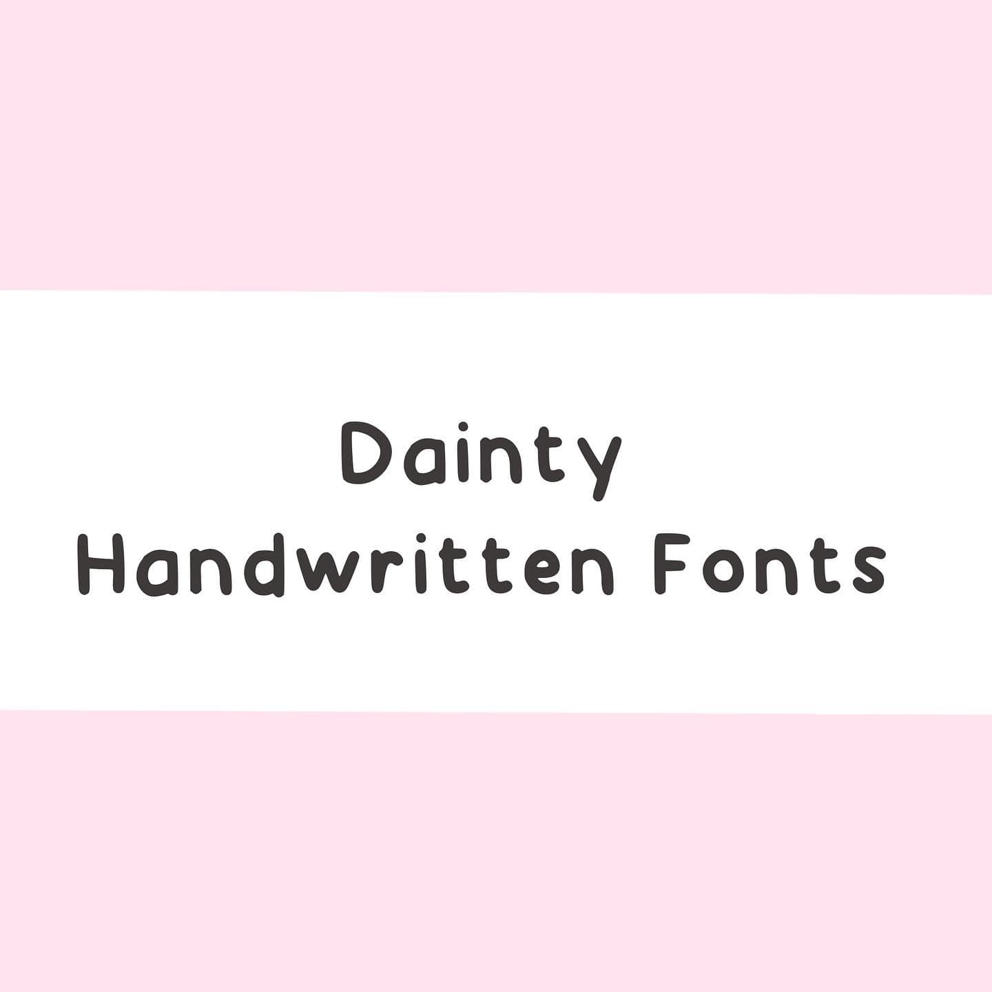 Dainty Coloree - ♥ Dainty Handwritten Fonts ♥ Perfect for...