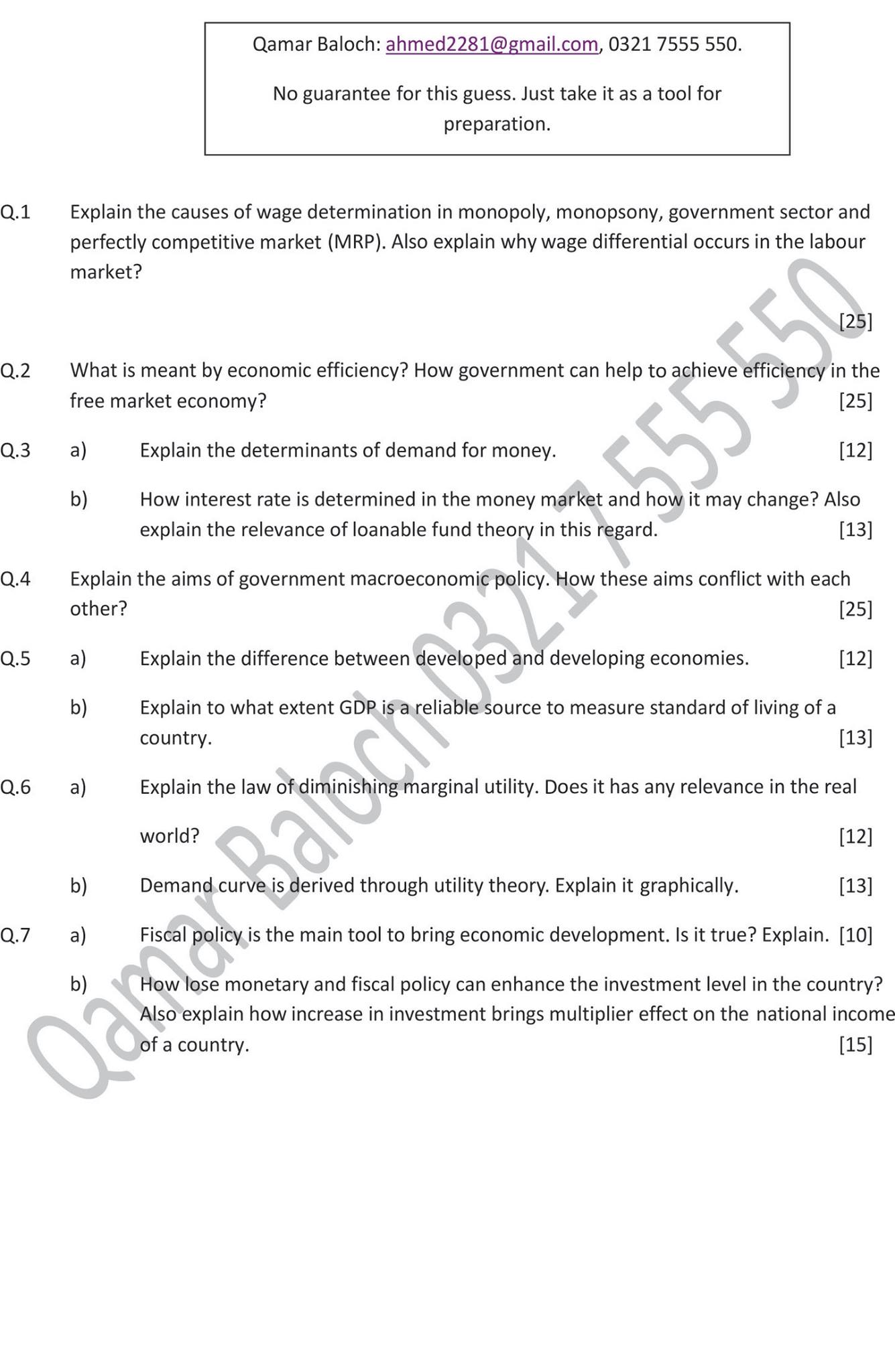 Guess A Level Economics Paper 4 Students Resource Facebook - 