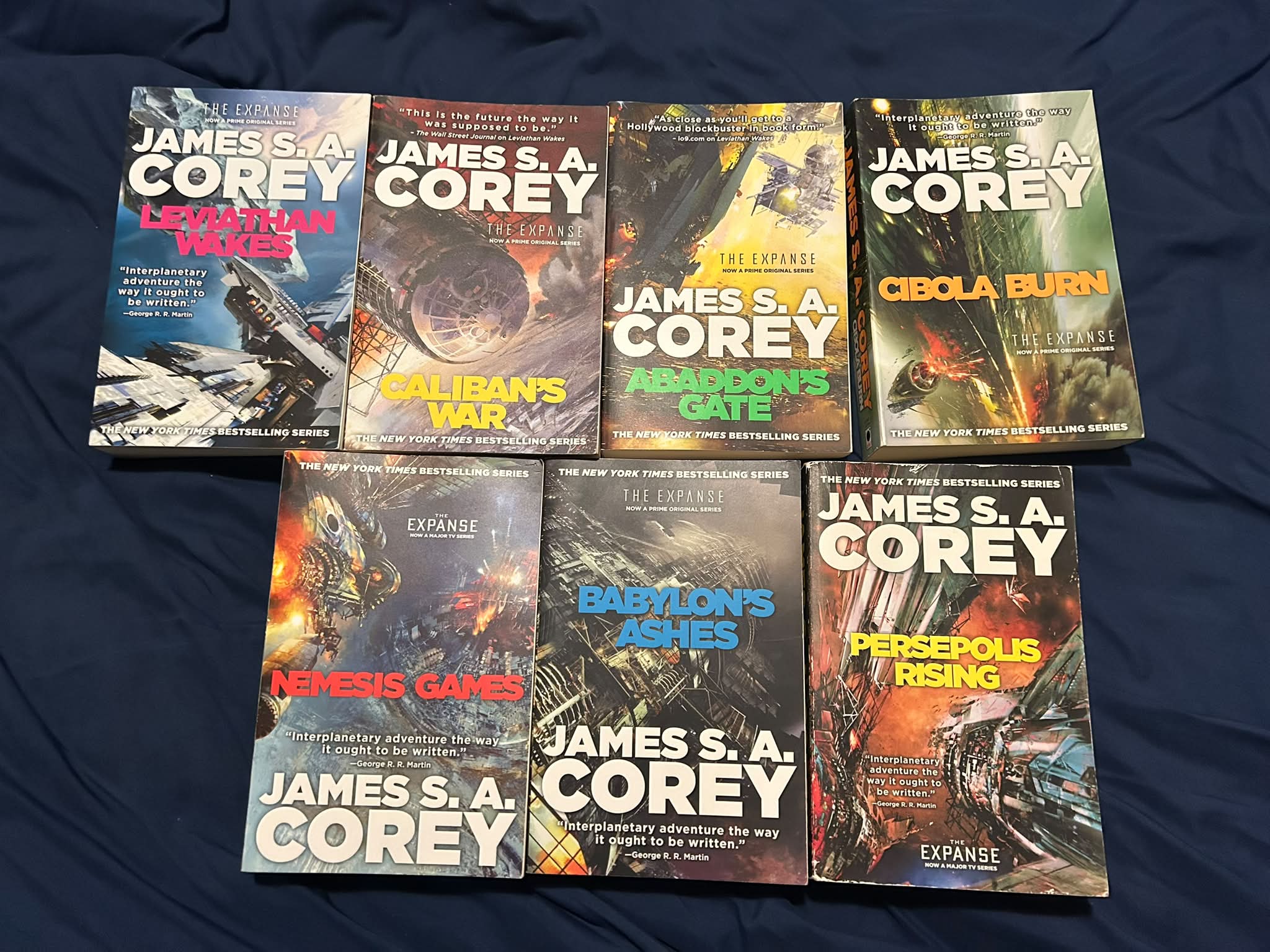 The Expanse book series by James S. Corey