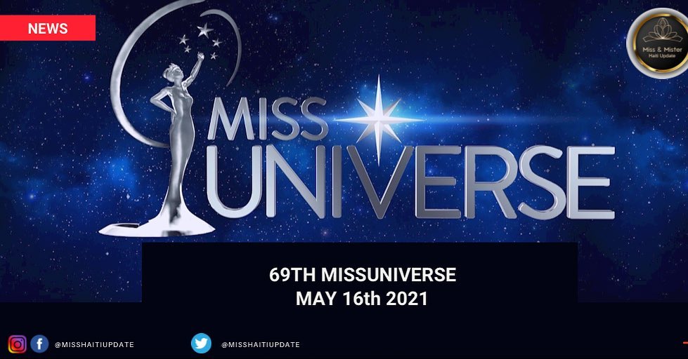 Miss Universe 2020 will be held in May... - Miss Haiti Update | Facebook