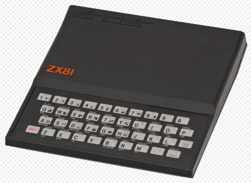 Sinclair ZX-81 with 16kb expansion pack, my first home computer