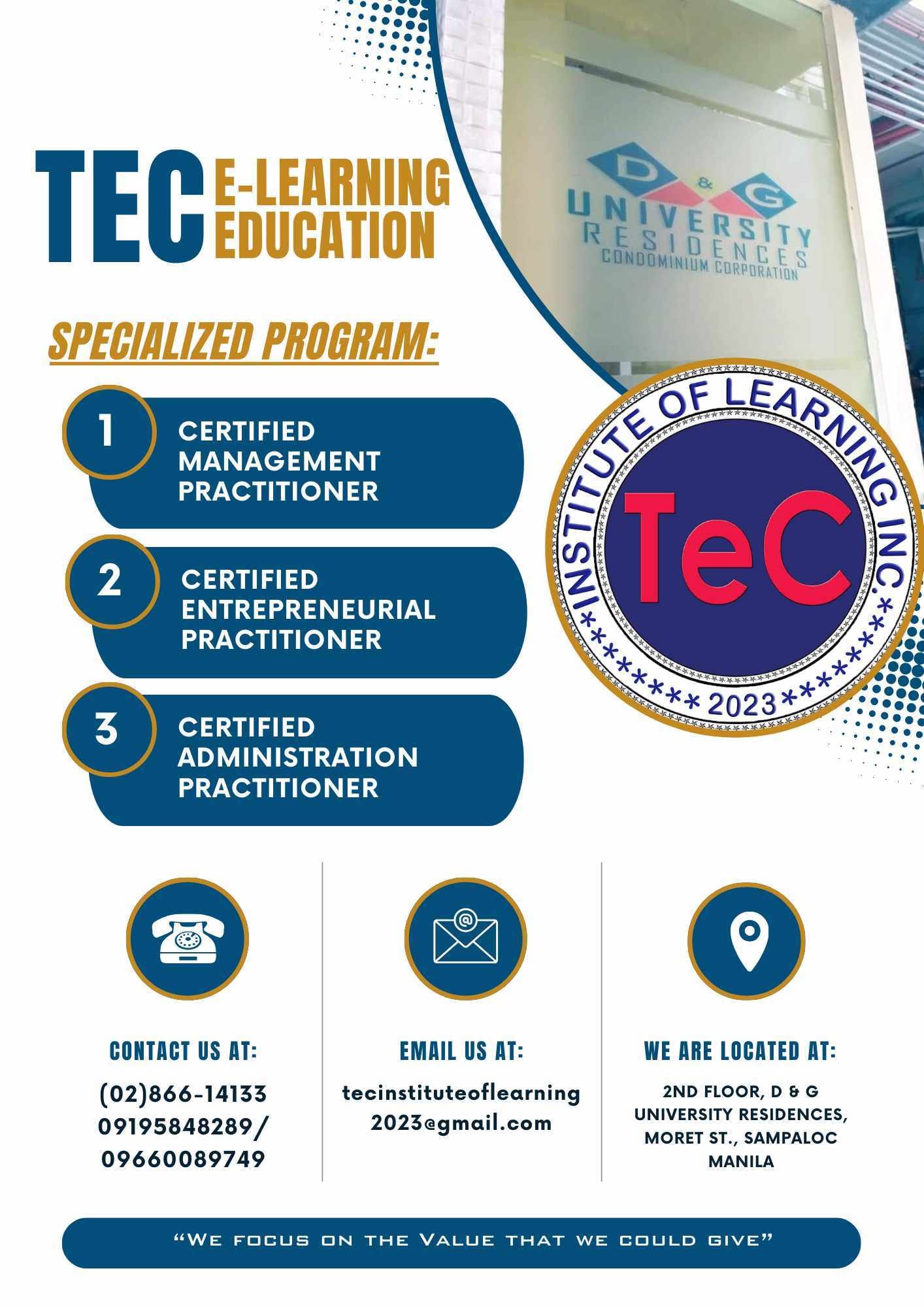 TeC Institute of Learning | Manila
