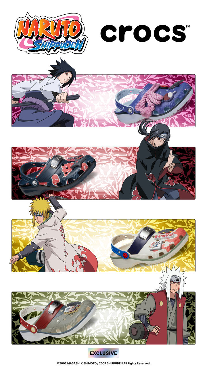 Epic - Naruto x Crocs announced new collection featuring Sasuke Uchiha ...