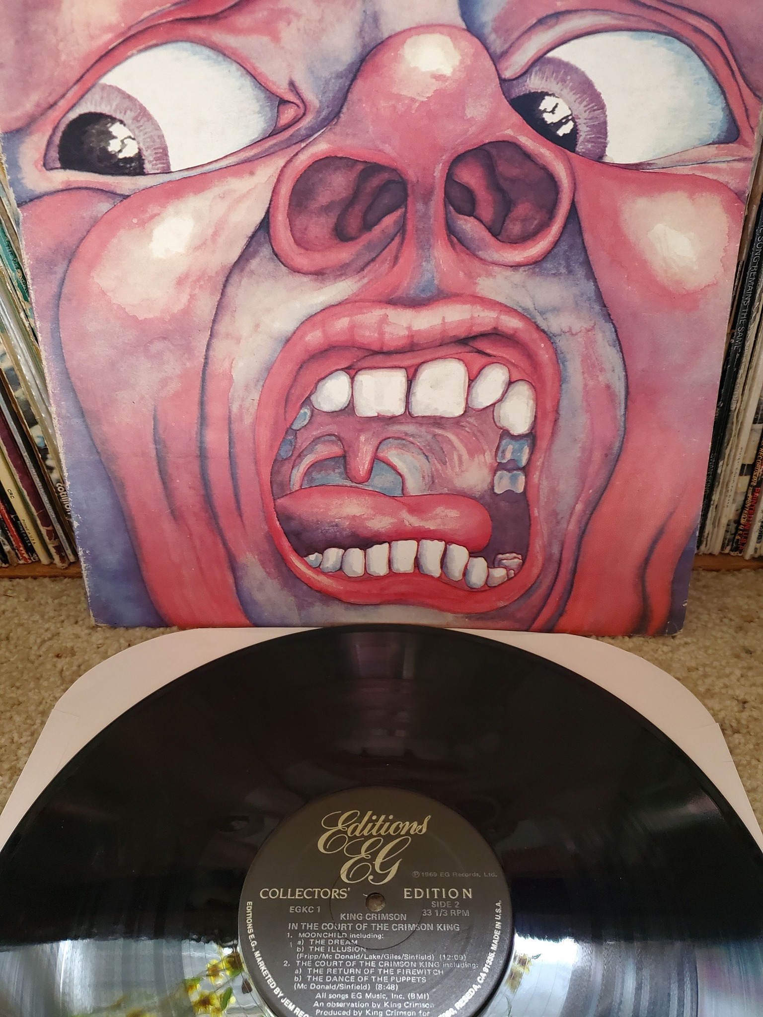 King i Crimson A1/B1 洋楽 UK Pink Press 1st
