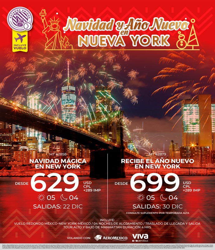Viajes Intermex - 🥳 Celebra navidad y año nuevo en la...