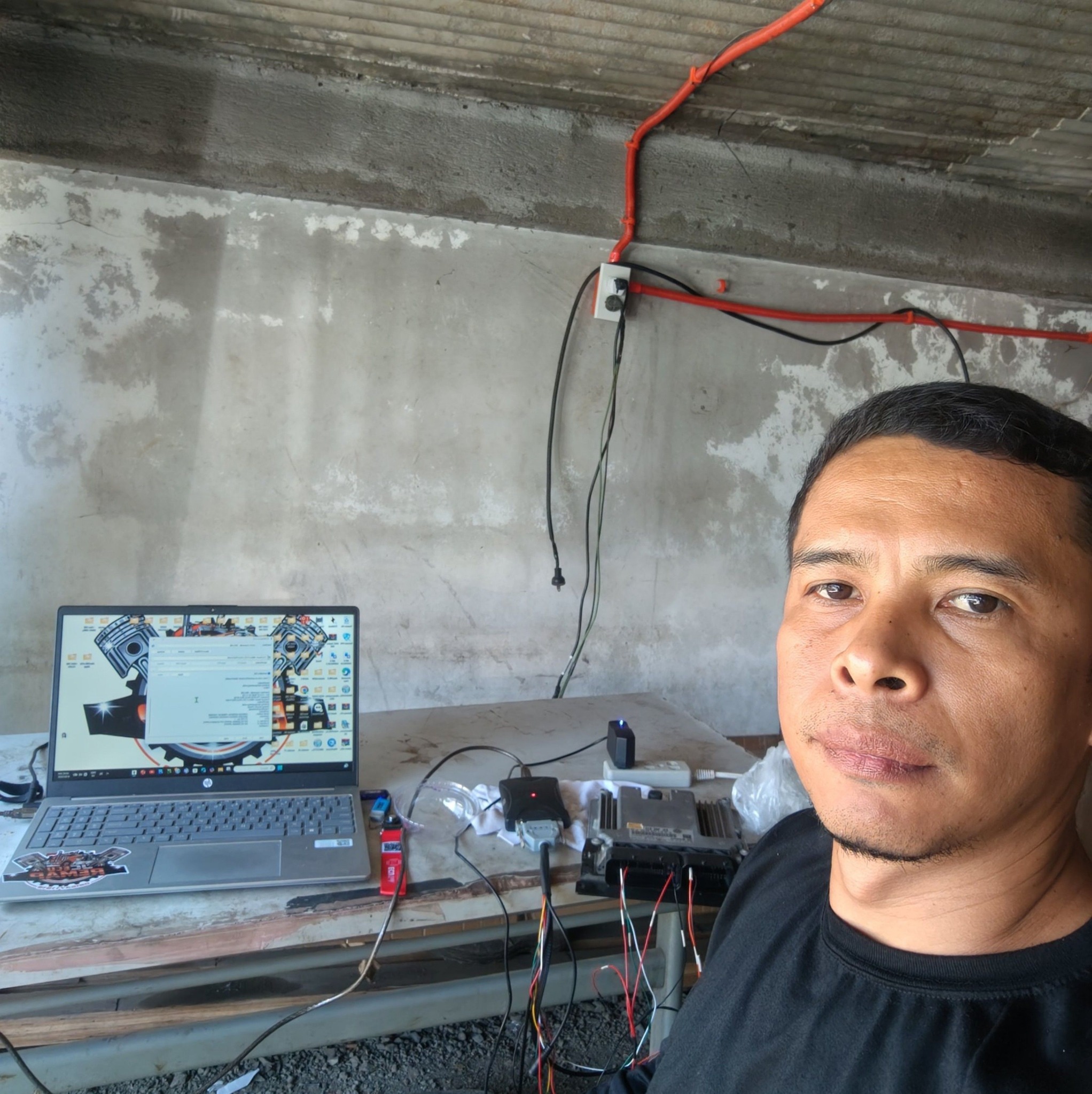 Heavy pms, and pull down transmission for checking oil leaking.. # ...