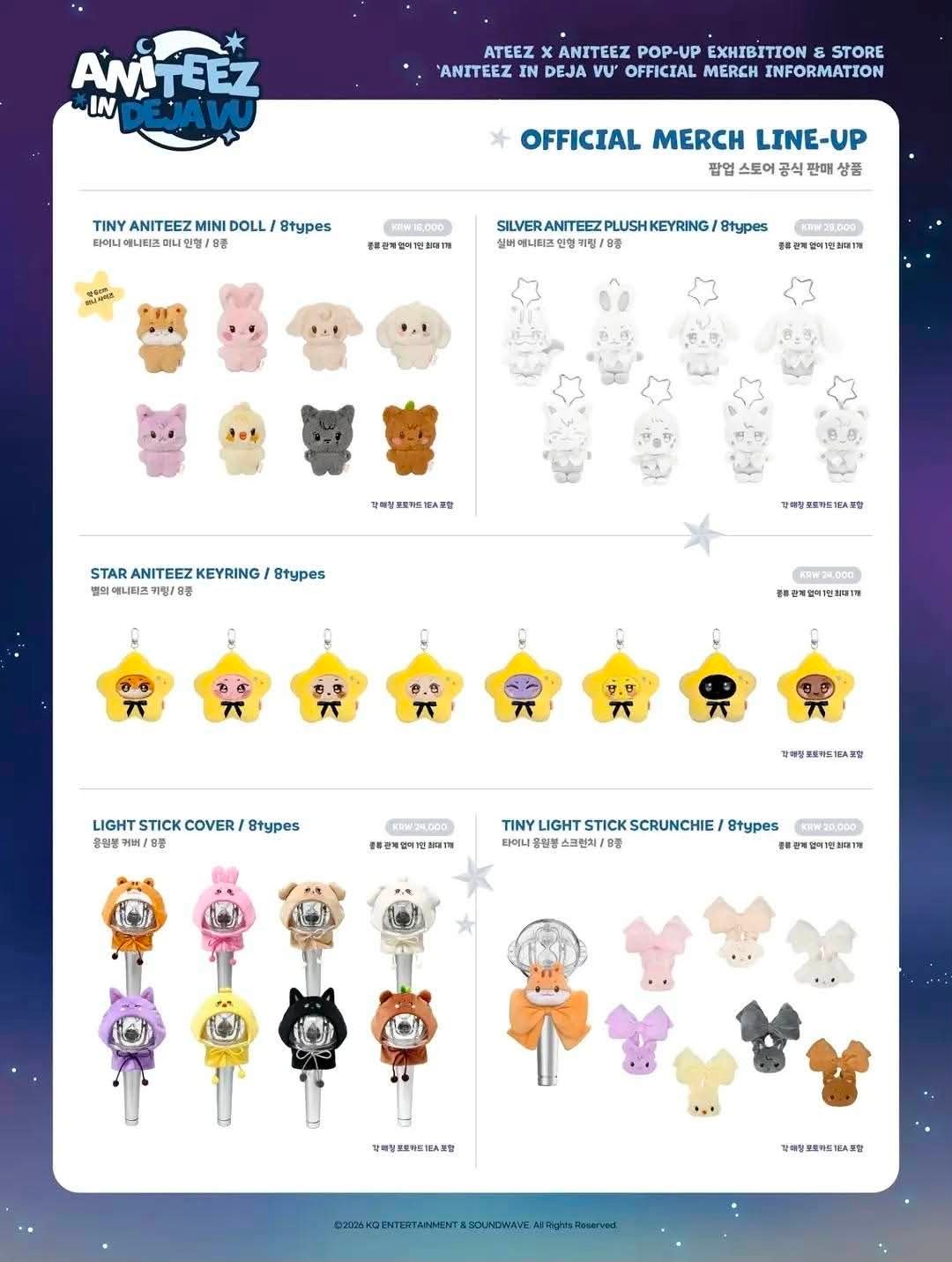 POP-UP STORE 🌕 ANITEEZ IN Deja Vu KOREAN OFFICIAL MERCHLINE-UP