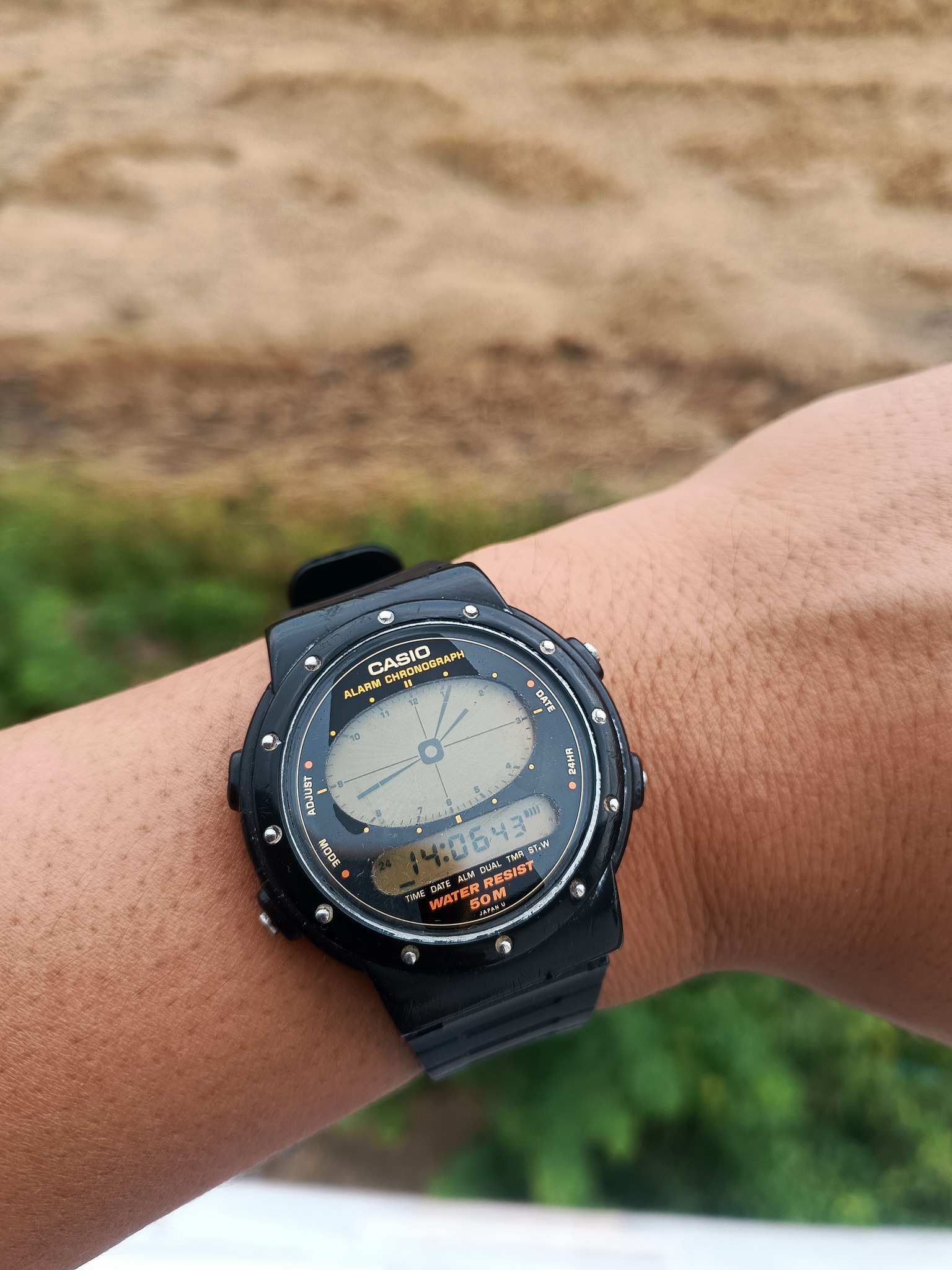 vintage casio ft-100w digital watch
