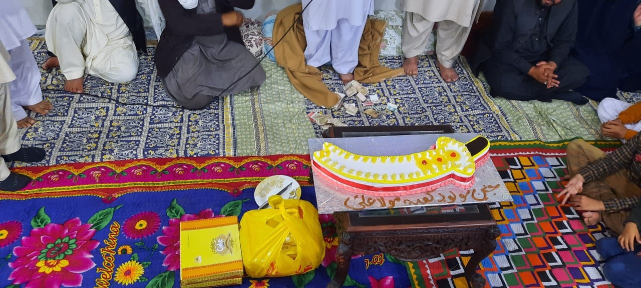 Beautiful Snapshots Of Cake Cutting DuringThe Mehfil-e-Pak On 13 Rajab ...