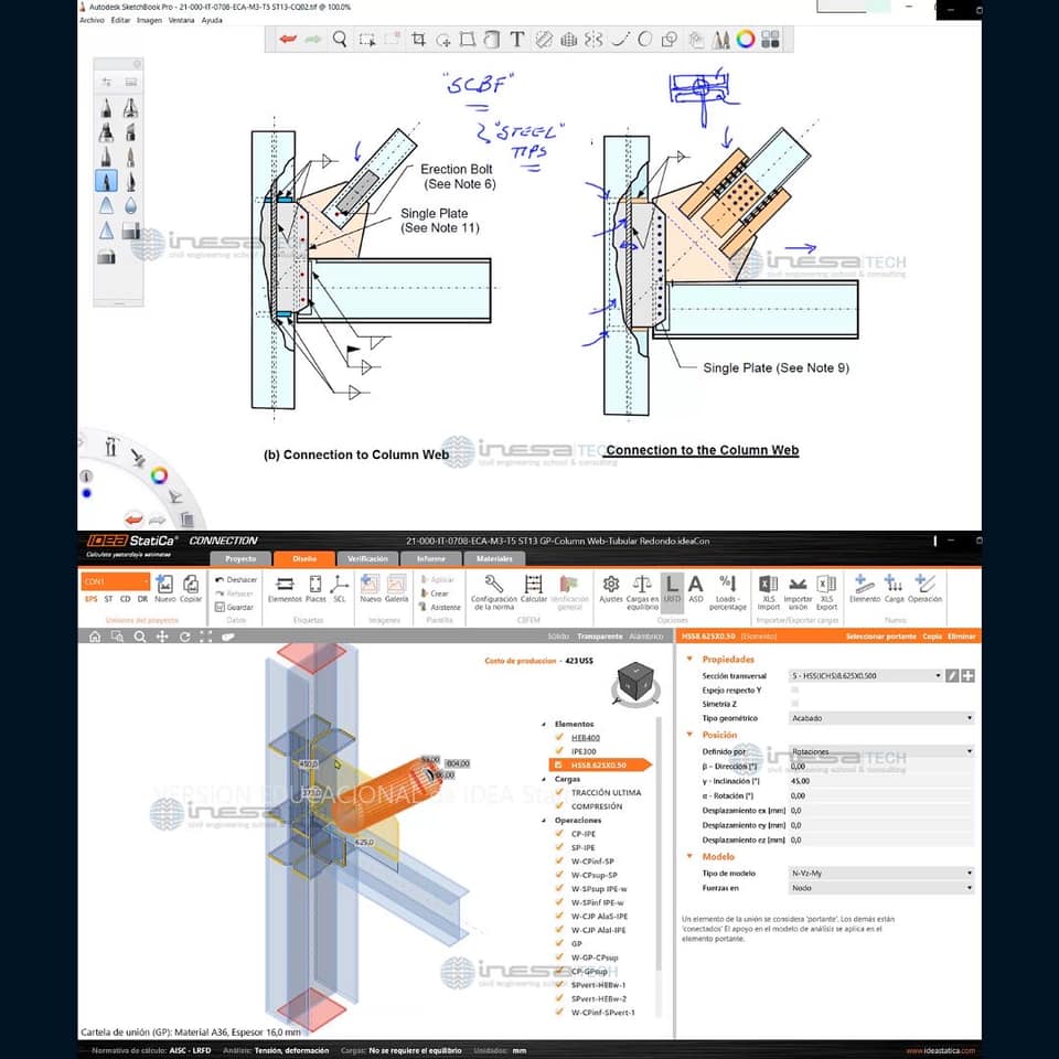 INESA TECH - Al realizar el análisis estructural por...