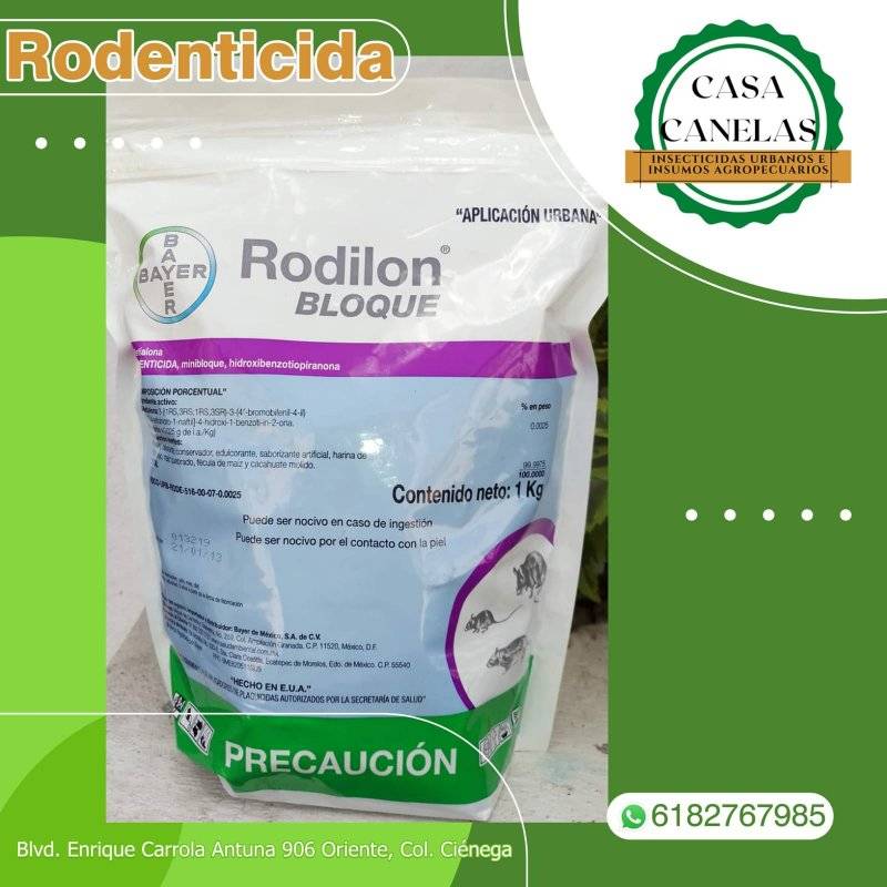 CASA CANELAS - Rodilon BLOQUE es un rodenticida... | Facebook