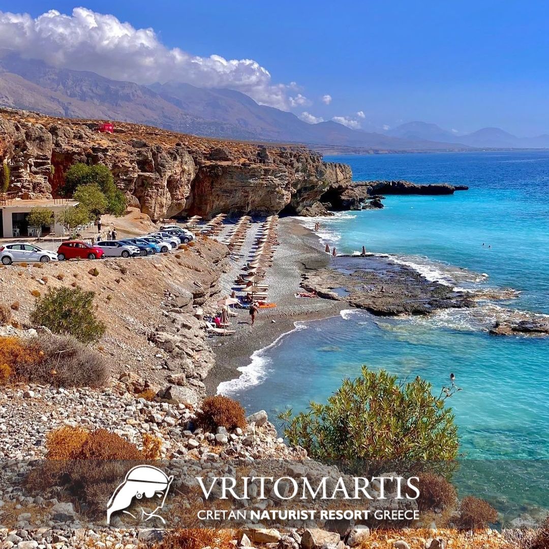 Vritomartis Naturist Resort - Filaki's stunning bright blue 🤗🌊 Visit us ...