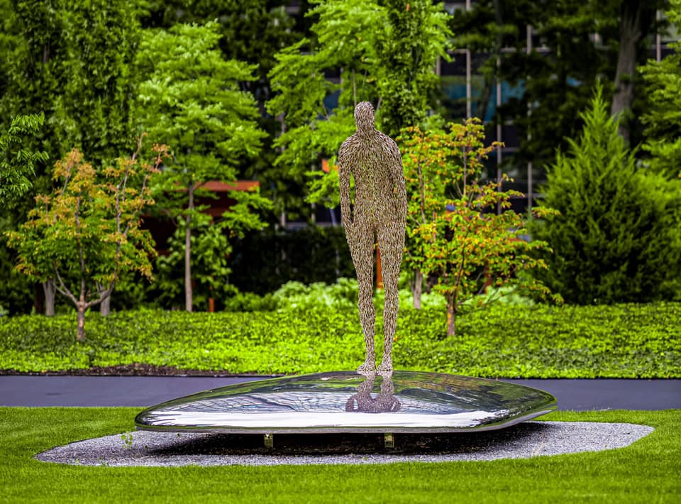 The sculpture “Consciousness” by Mongolian artist Ochirbold